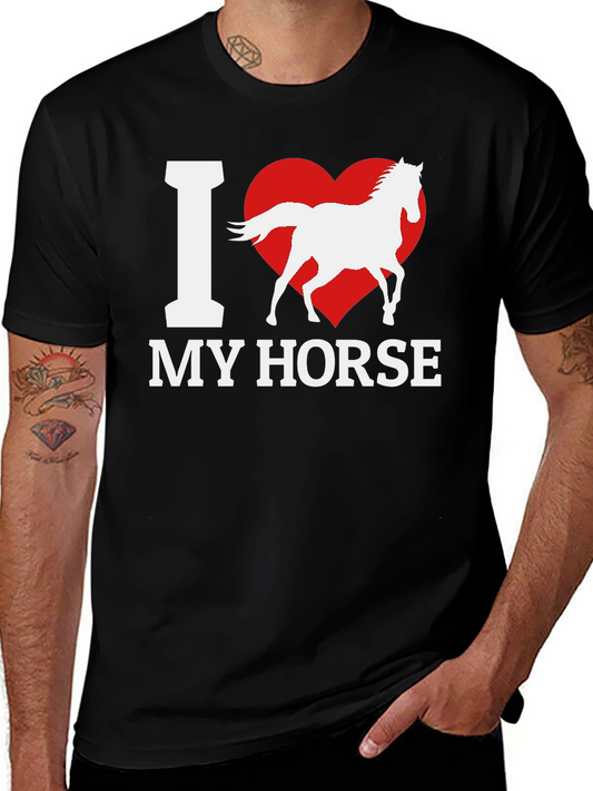 I Heart My Horse T-Shirt - Stylish Equestrian Tee