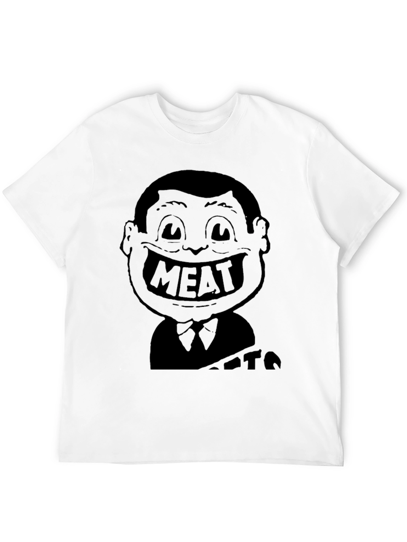 Meat Head Graphic Black T-Shirt