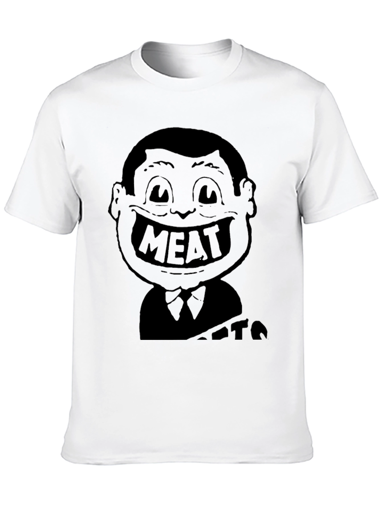 Meat Head Graphic Black T-Shirt