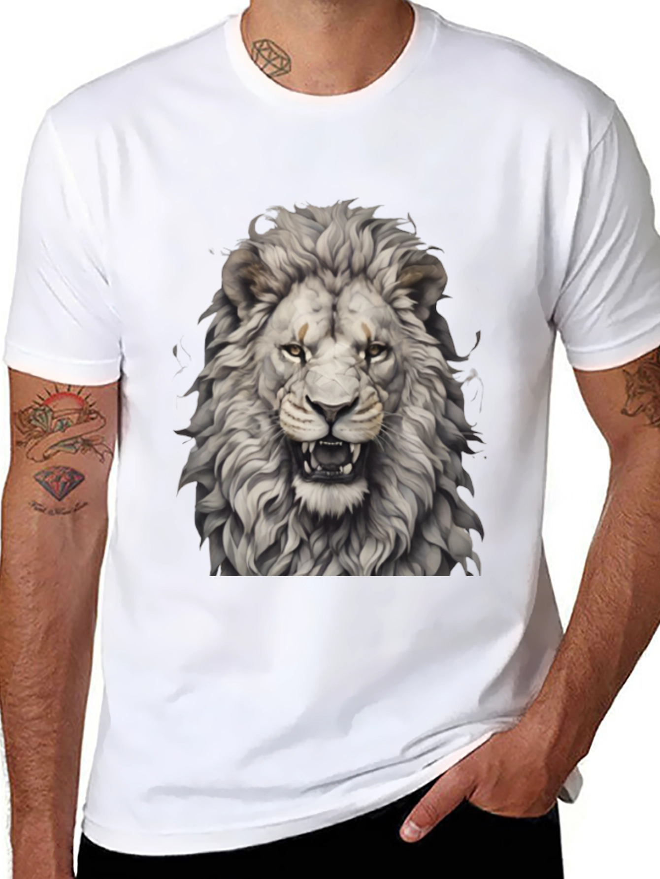 Lion Graphic Tee - Fierce Style