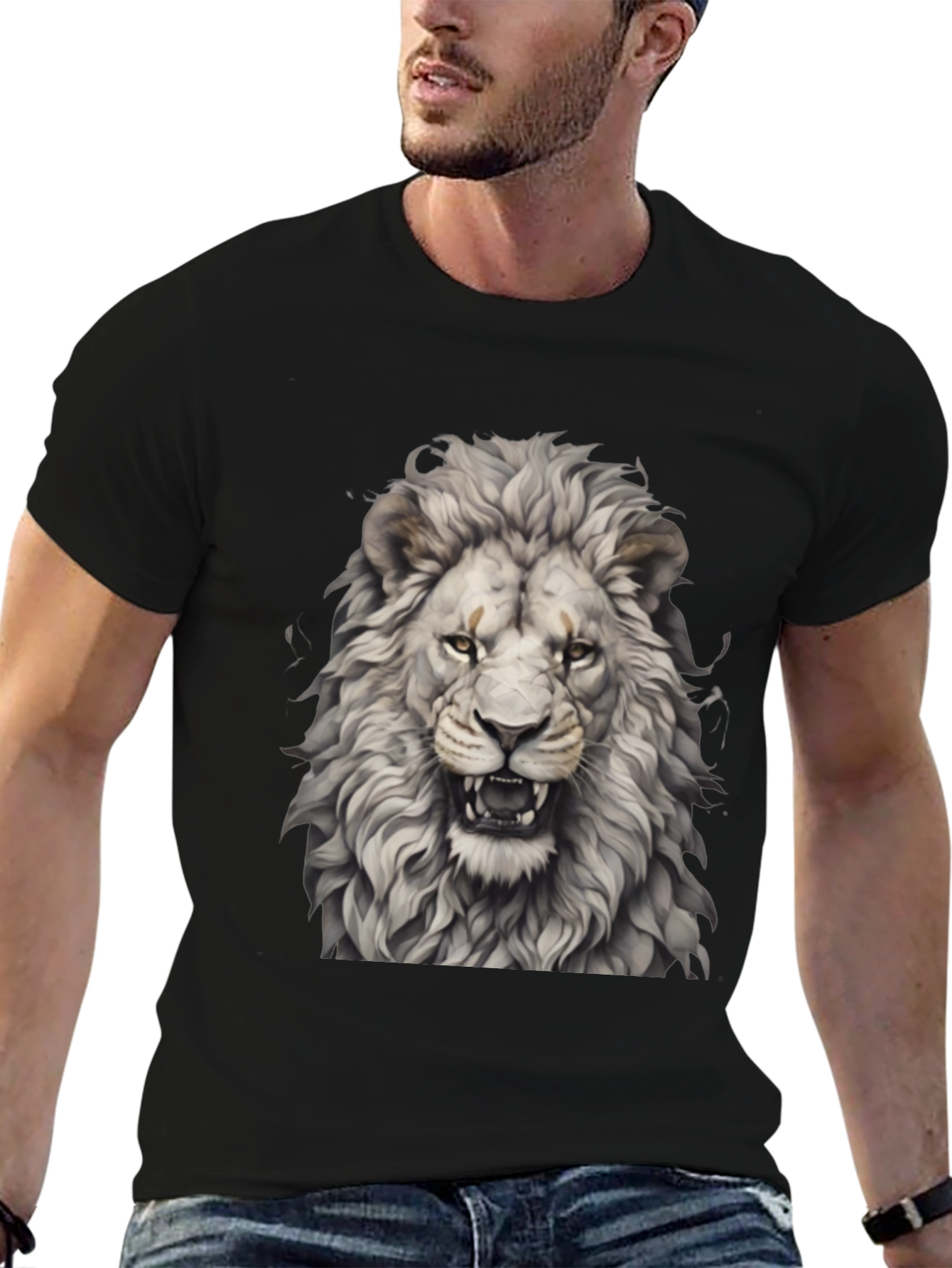 Lion Graphic Tee - Fierce Style