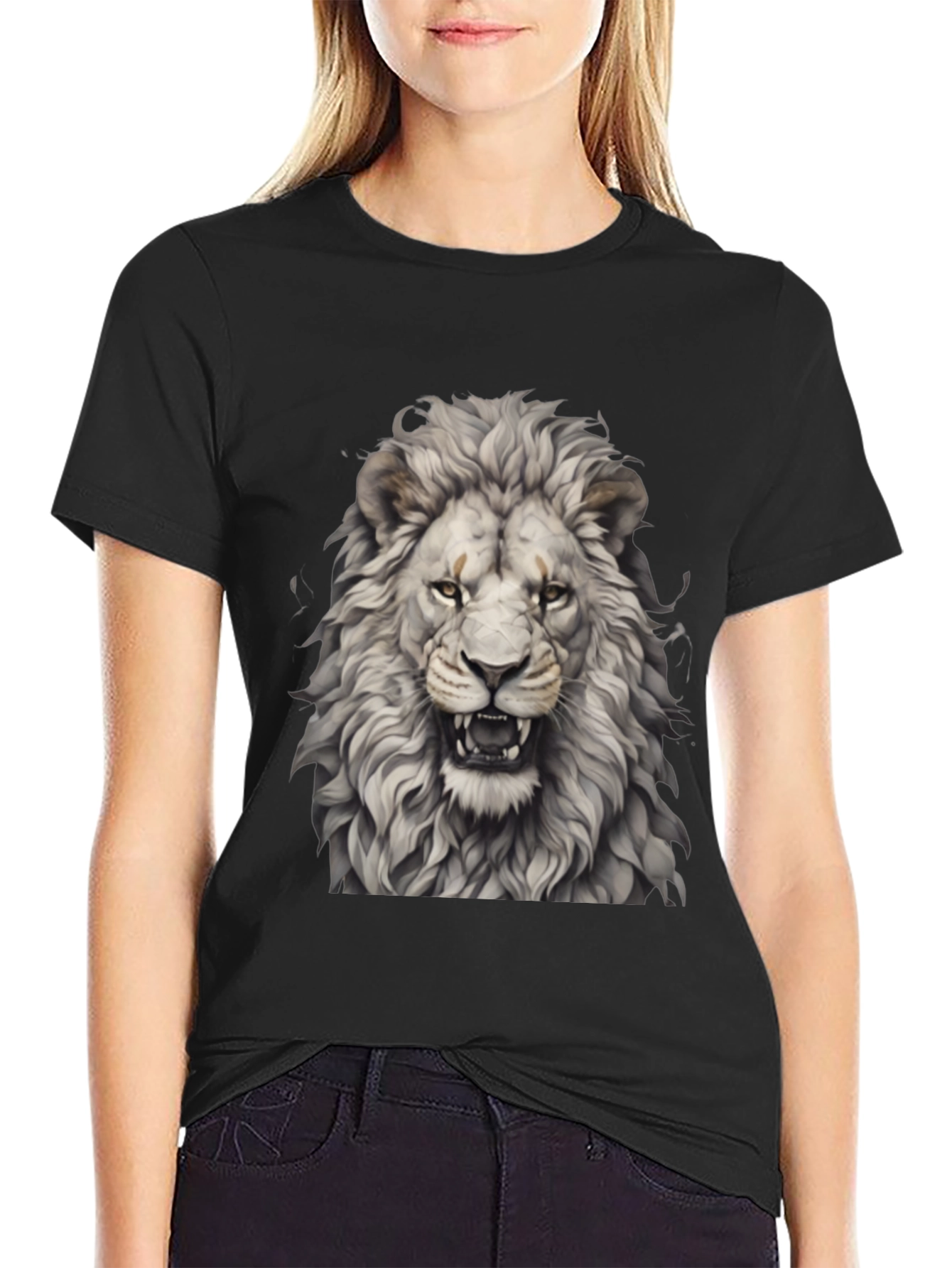 Lion Graphic Tee - Fierce Style