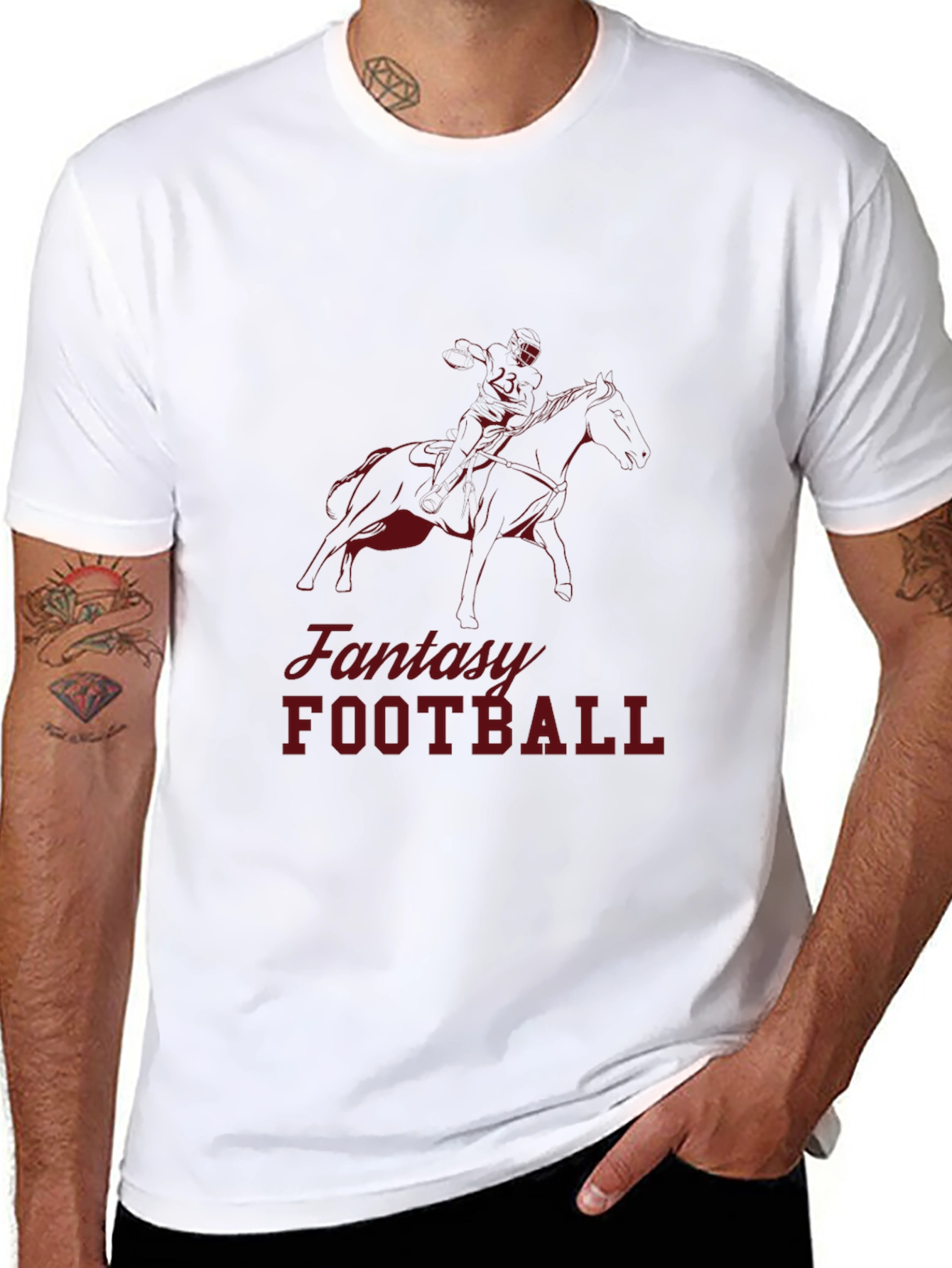 Fantasy Football Graphic Tee - Black Cotton T-Shirt