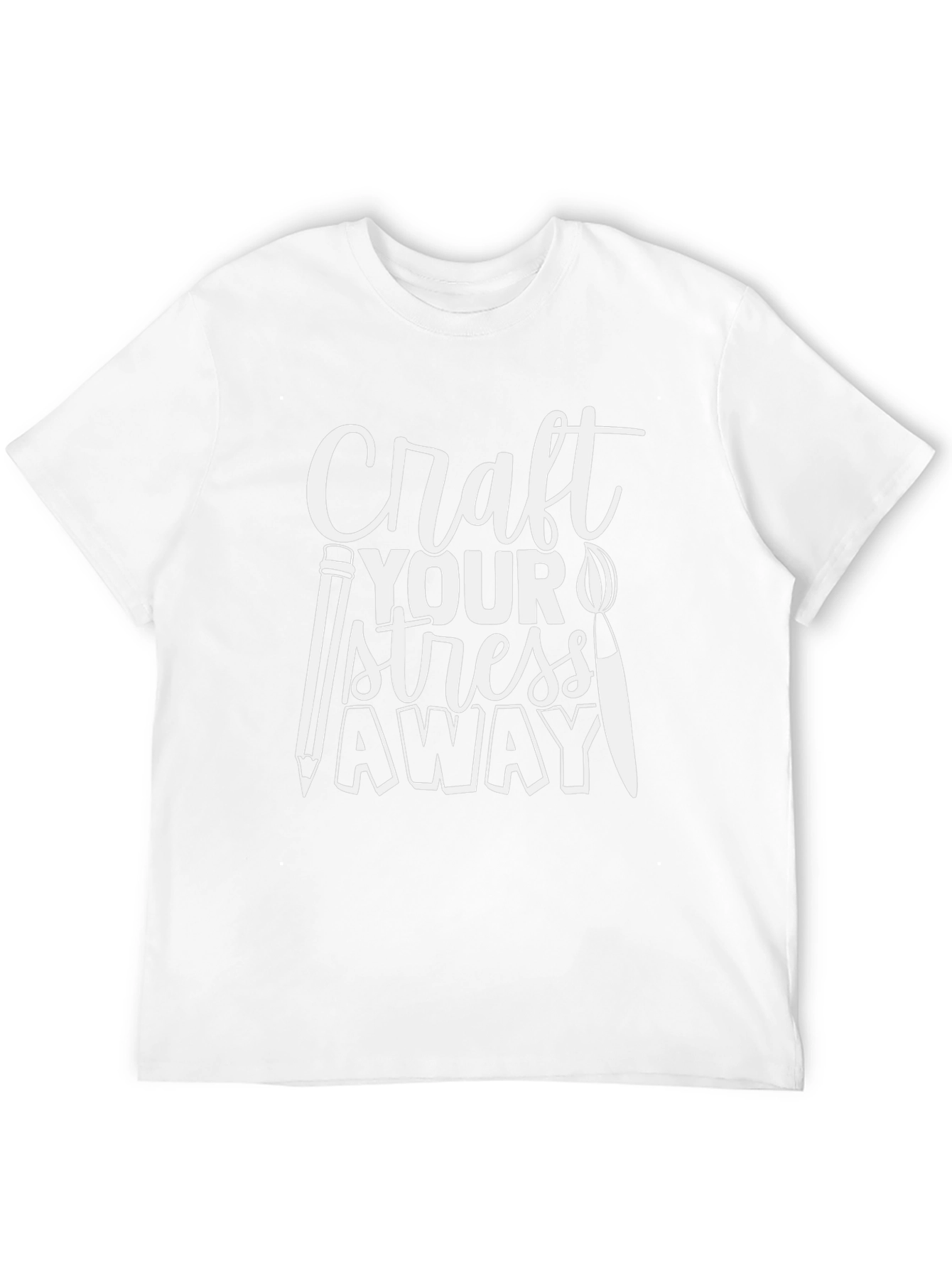 Craft Your Stress Away Black Graphic Tee