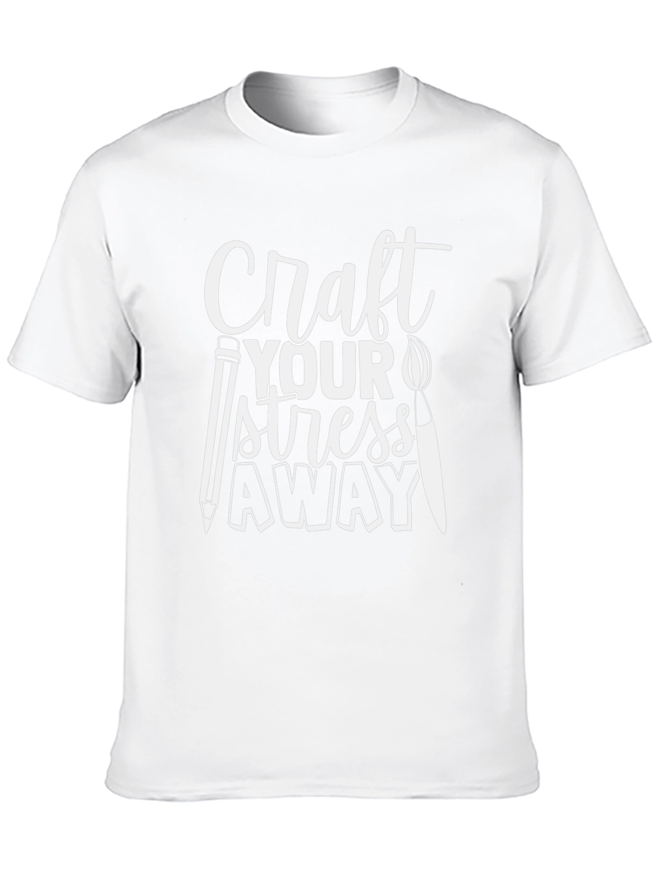 Craft Your Stress Away Black Graphic Tee