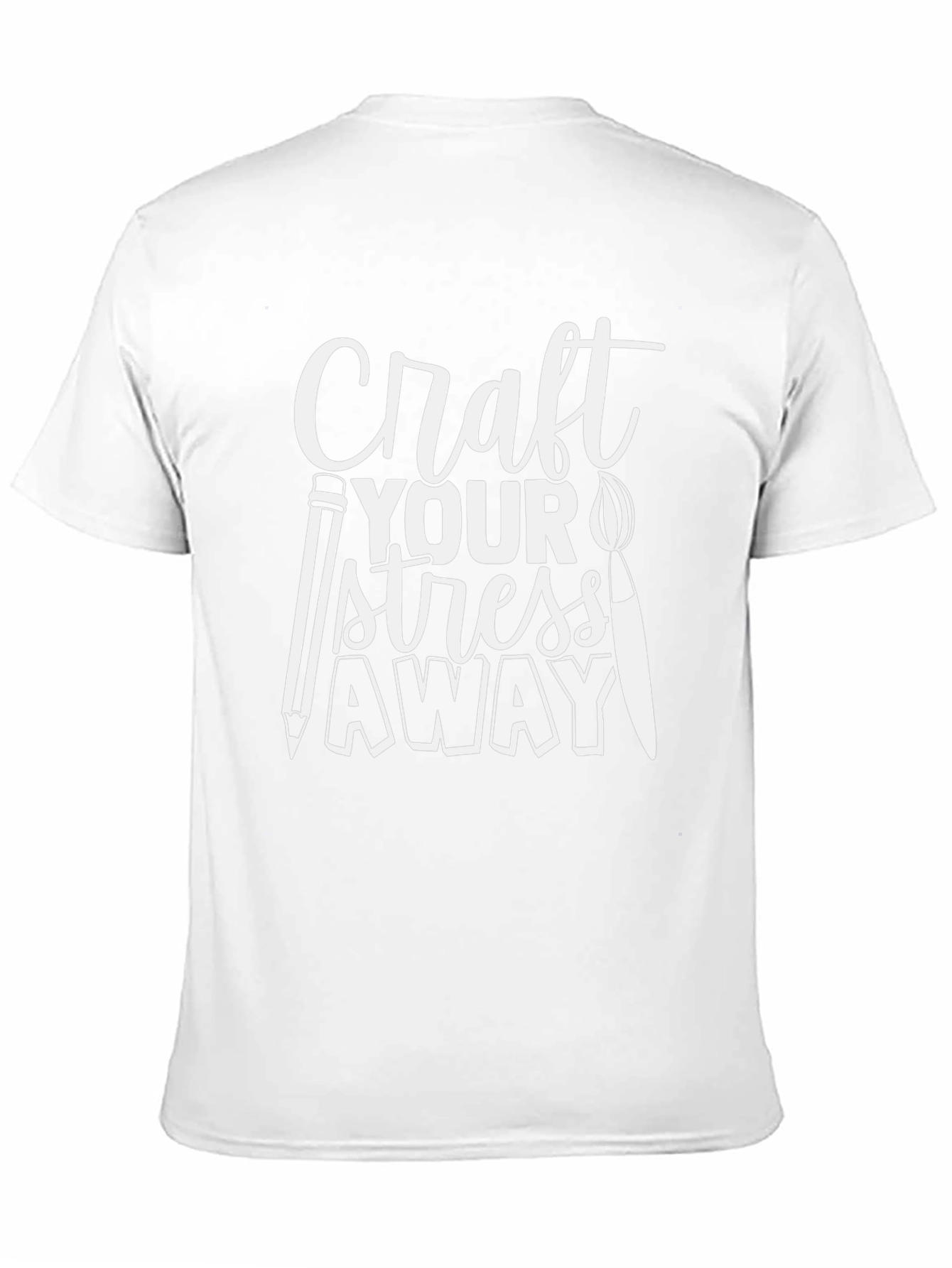 Craft Your Stress Away Black Graphic Tee