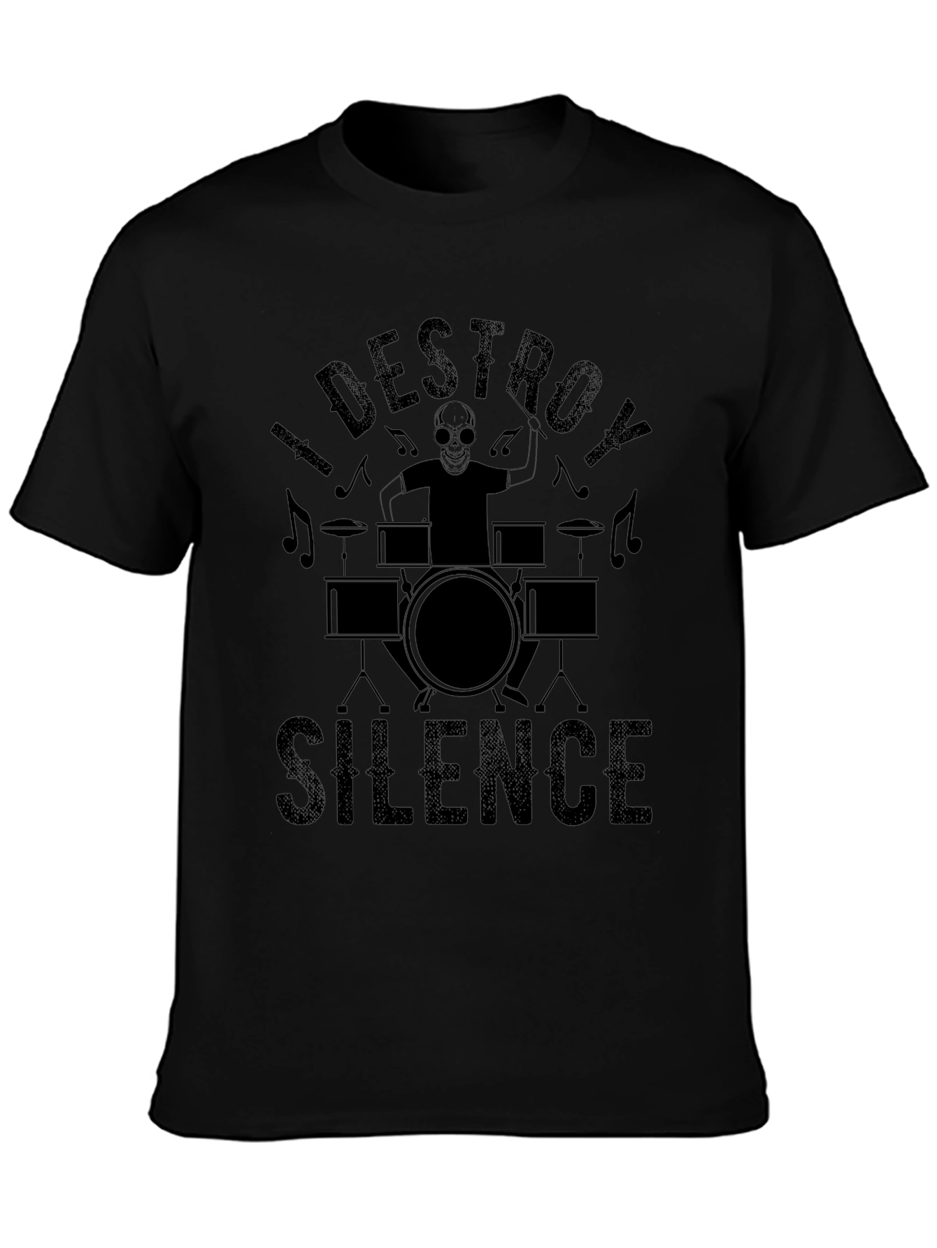 I Destroy Silence Black T-Shirt