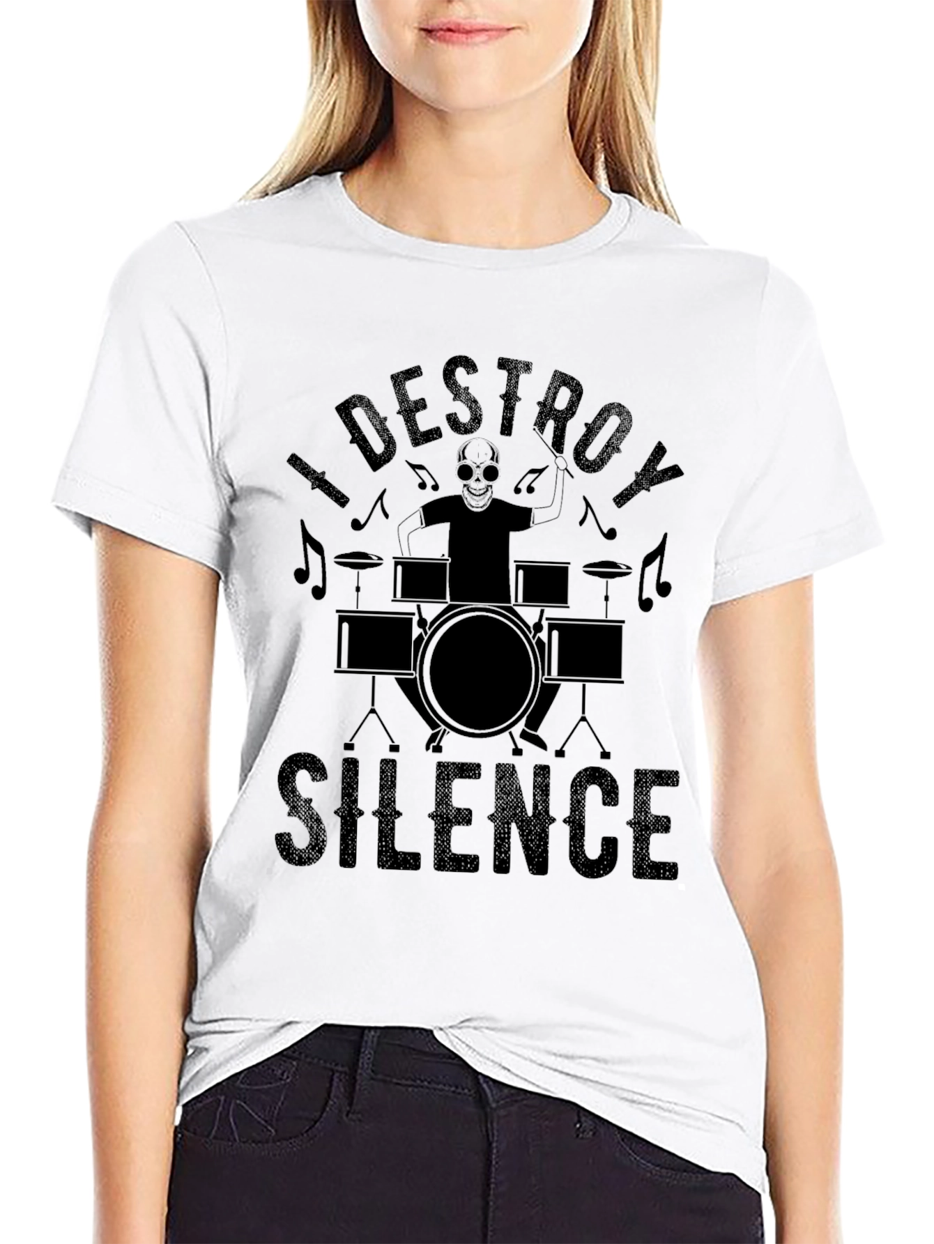 I Destroy Silence Black T-Shirt