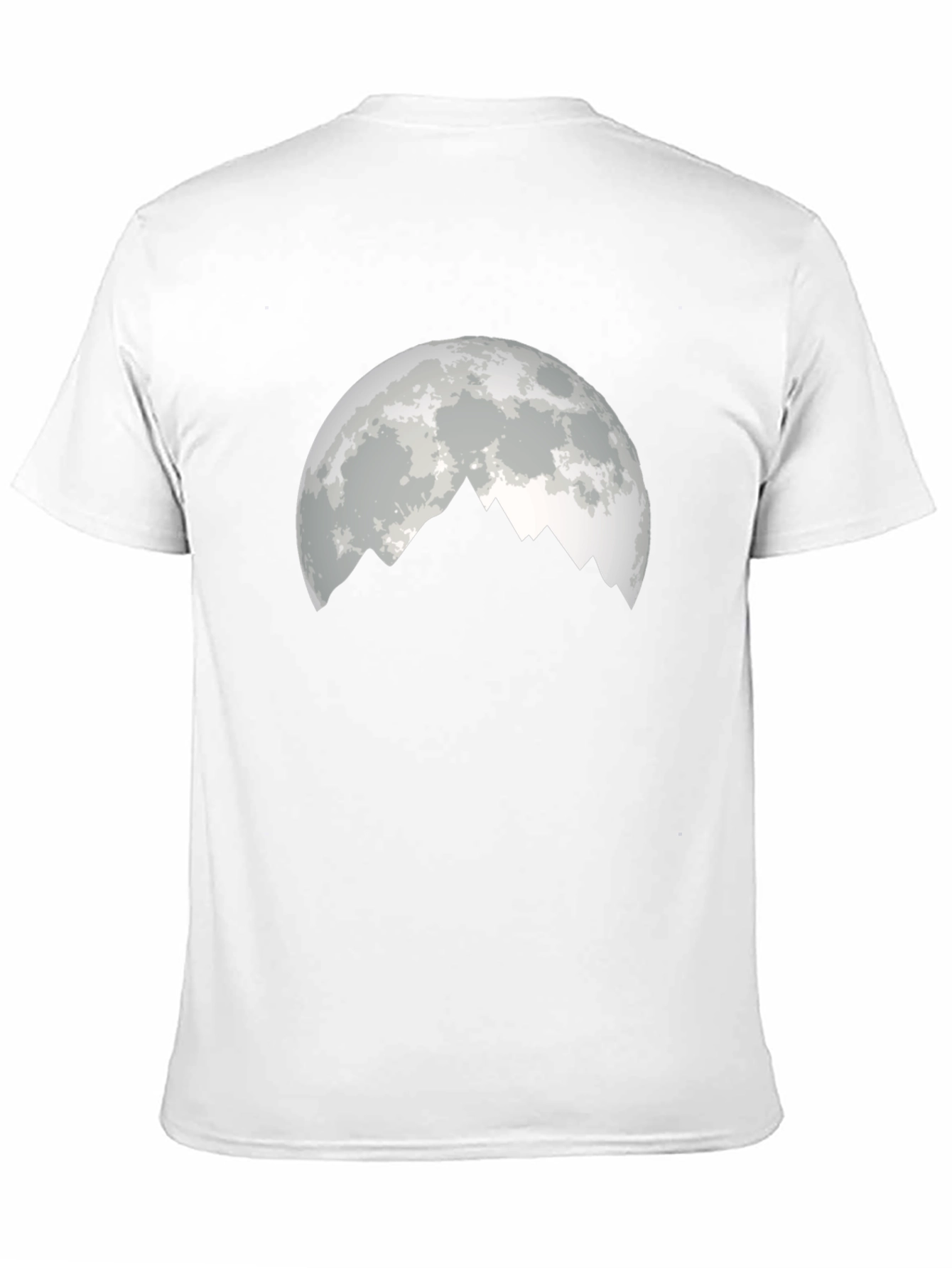 Moonlit Mountain Graphic Tee - Black Cotton Blend