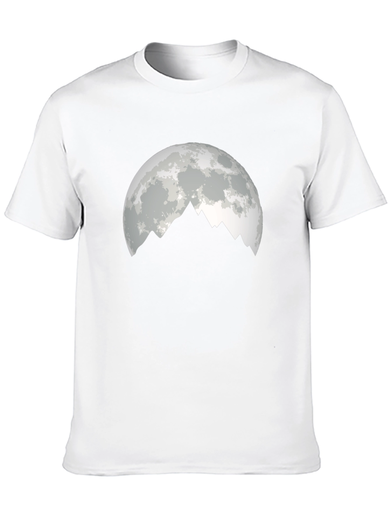 Moonlit Mountain Graphic Tee - Black Cotton Blend