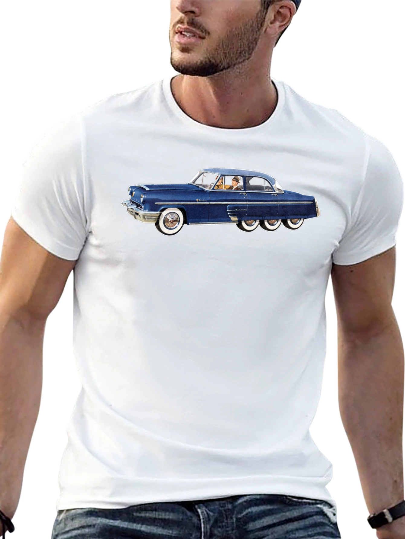 Classic Car Graphic Tee - Retro Cool Style
