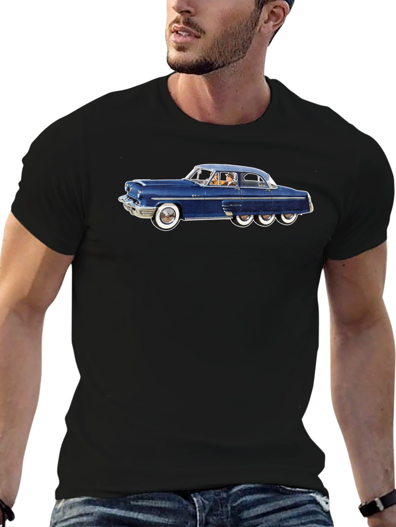 Classic Car Graphic Tee - Retro Cool Style