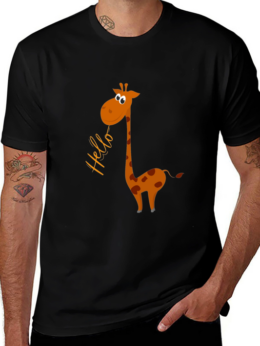 Giraffe Hello Graphic Tee