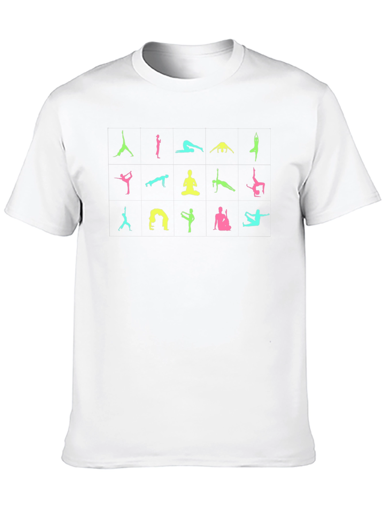 Yoga Pose Graphic Black T-Shirt
