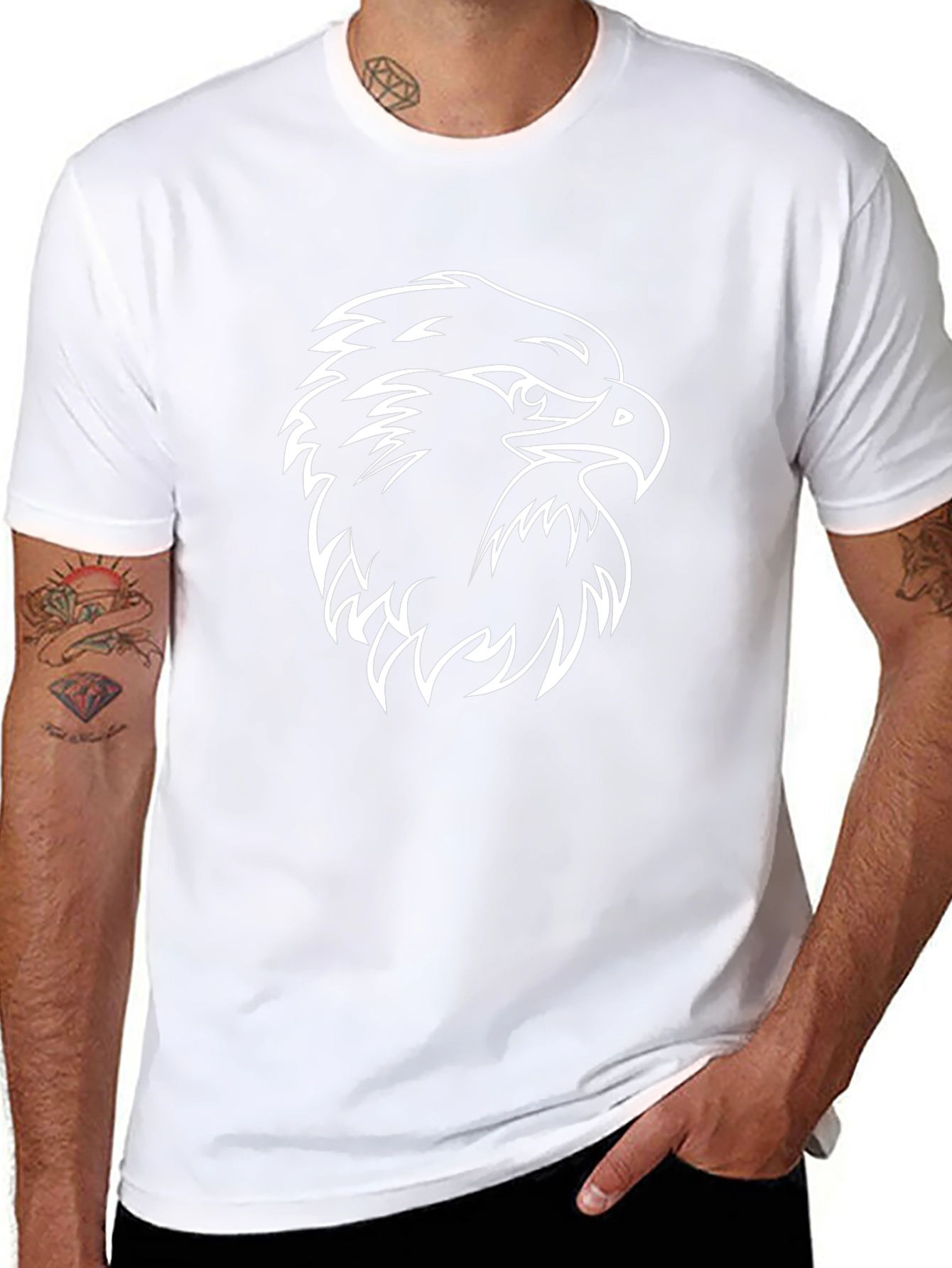 Bold Eagle Graphic Black T-Shirt