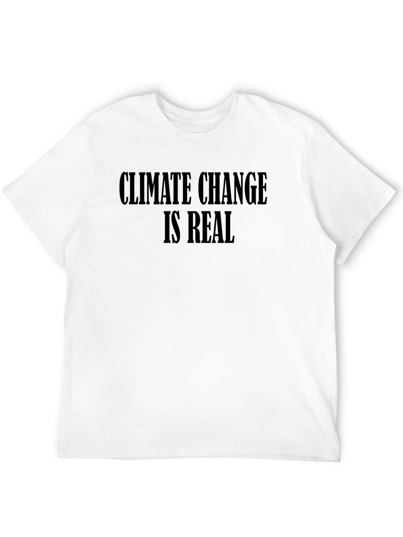 Climate Change Awareness Black T-Shirt
