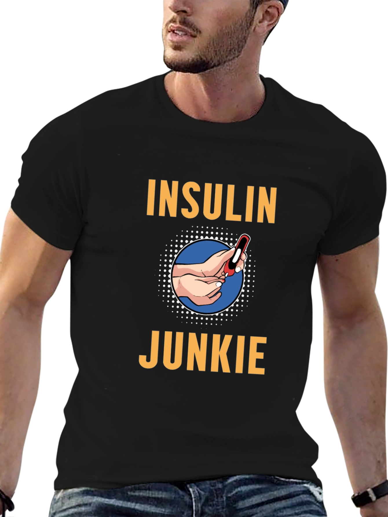 Insulin Junkie Graphic Tee - Diabetes Awareness T-Shirt