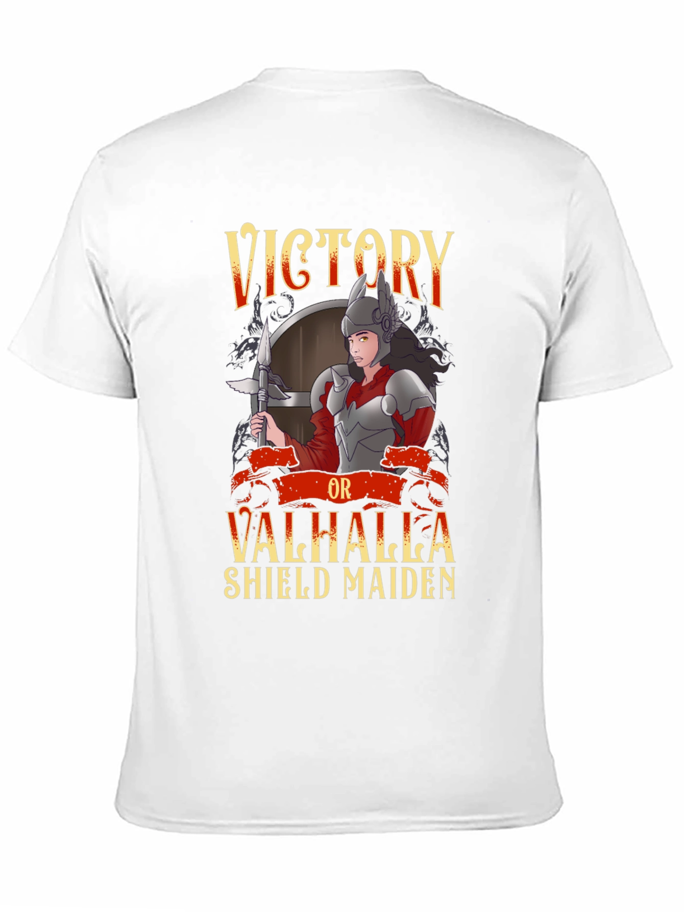 Victory or Valhalla Shield Maiden Graphic T-Shirt