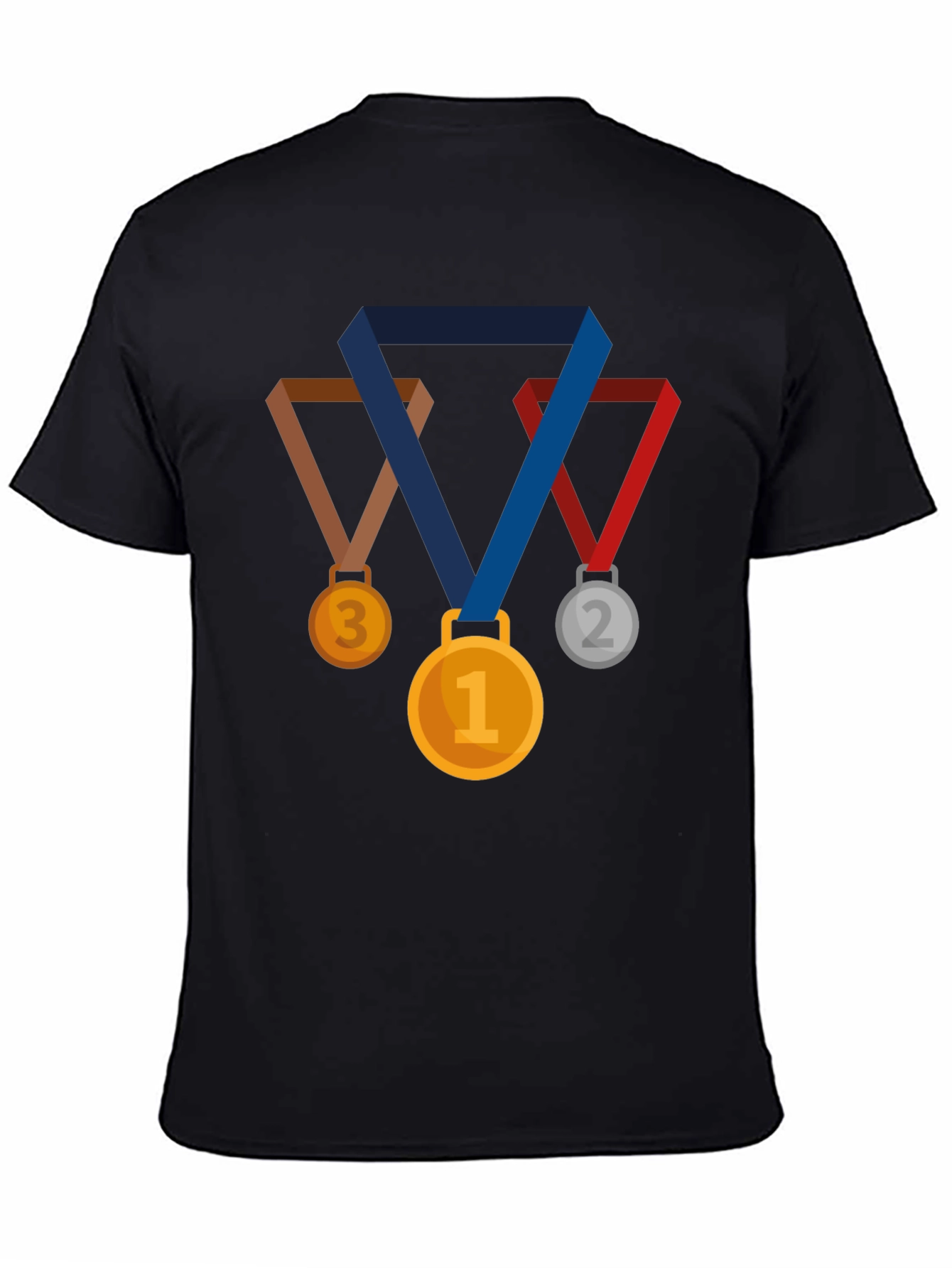 Medal Graphic Black T-Shirt