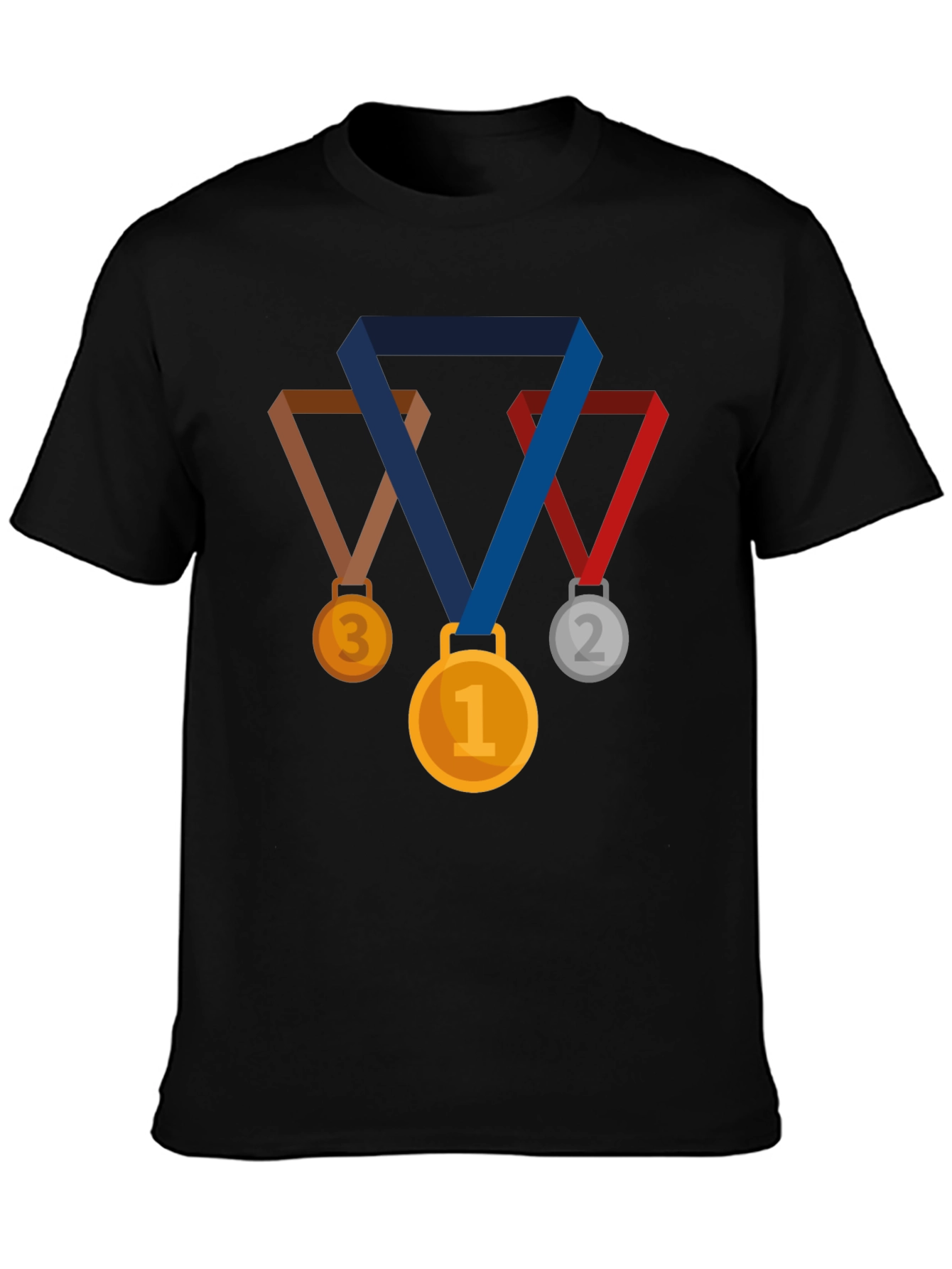 Medal Graphic Black T-Shirt