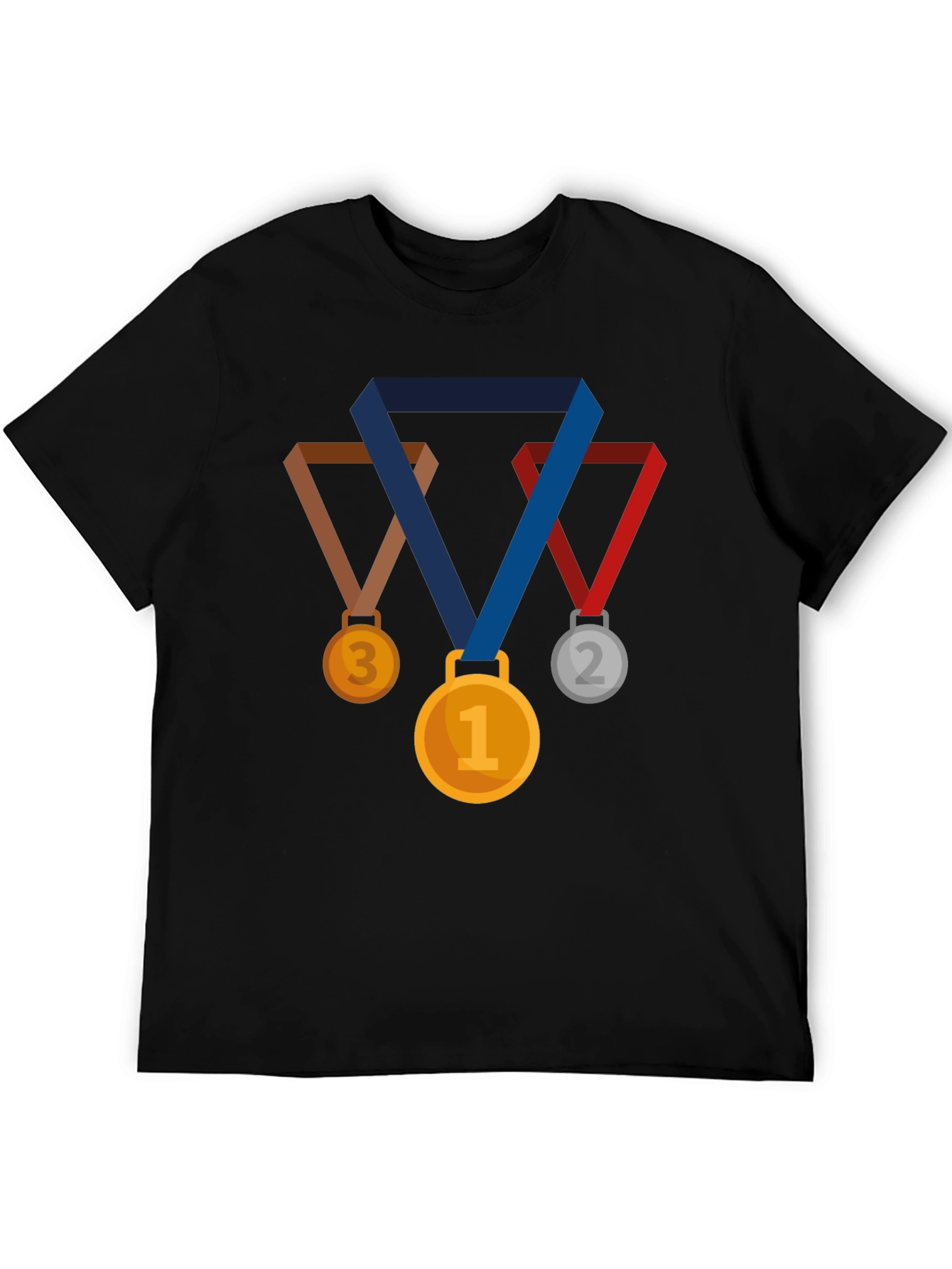 Medal Graphic Black T-Shirt