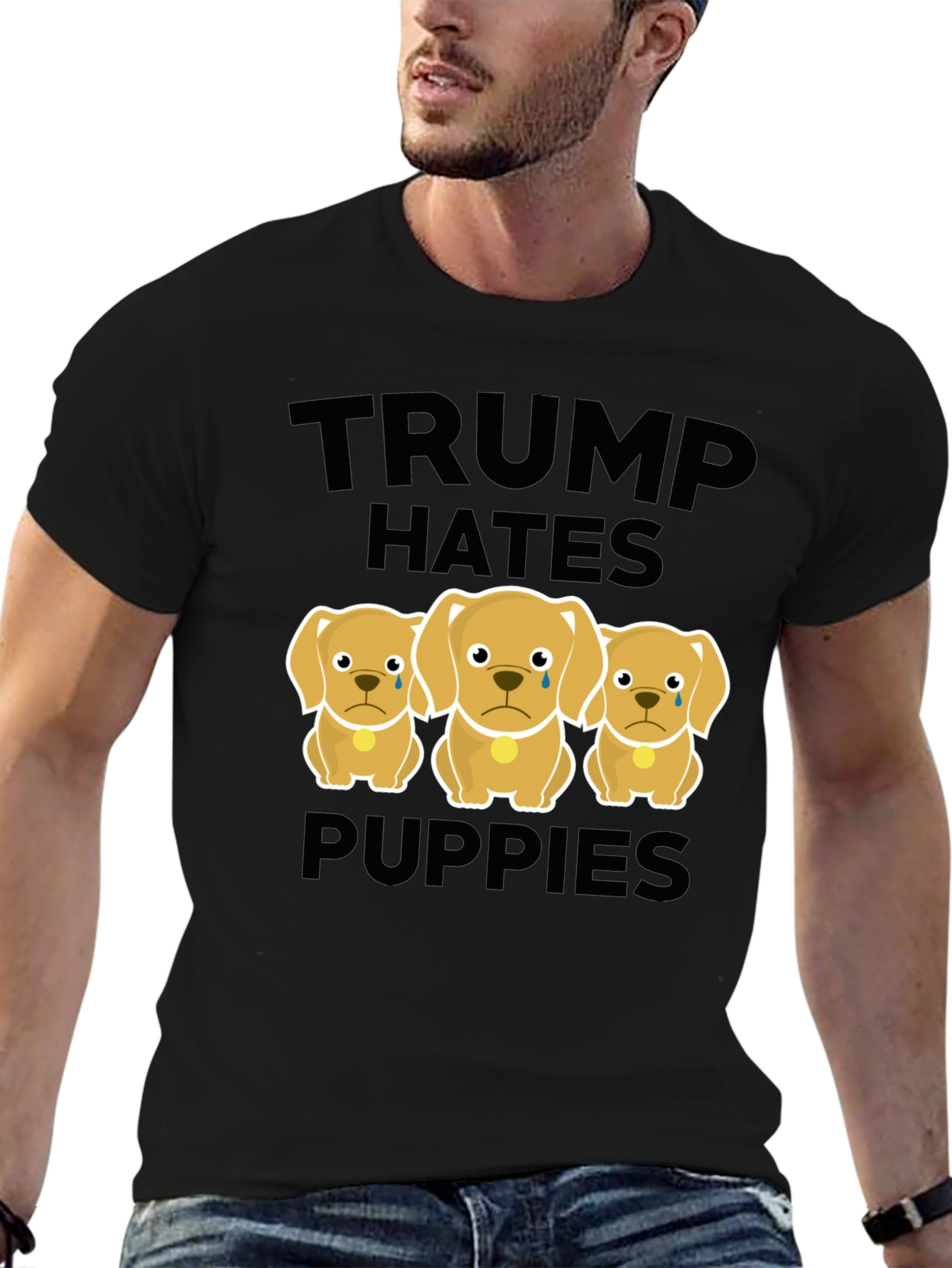 Trump Hates Puppies Graphic Tee