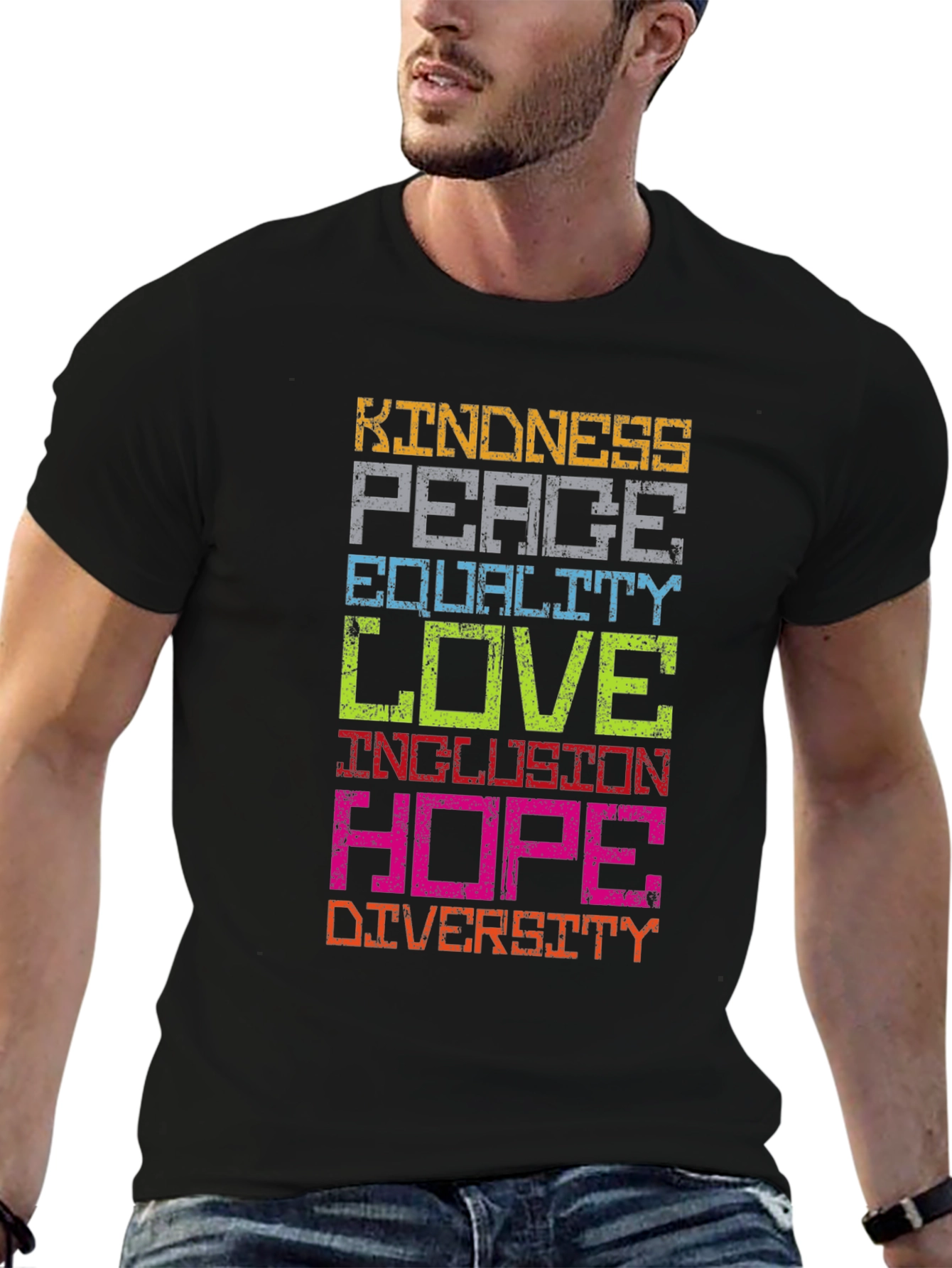 Kindness Peace Love Graphic T-Shirt