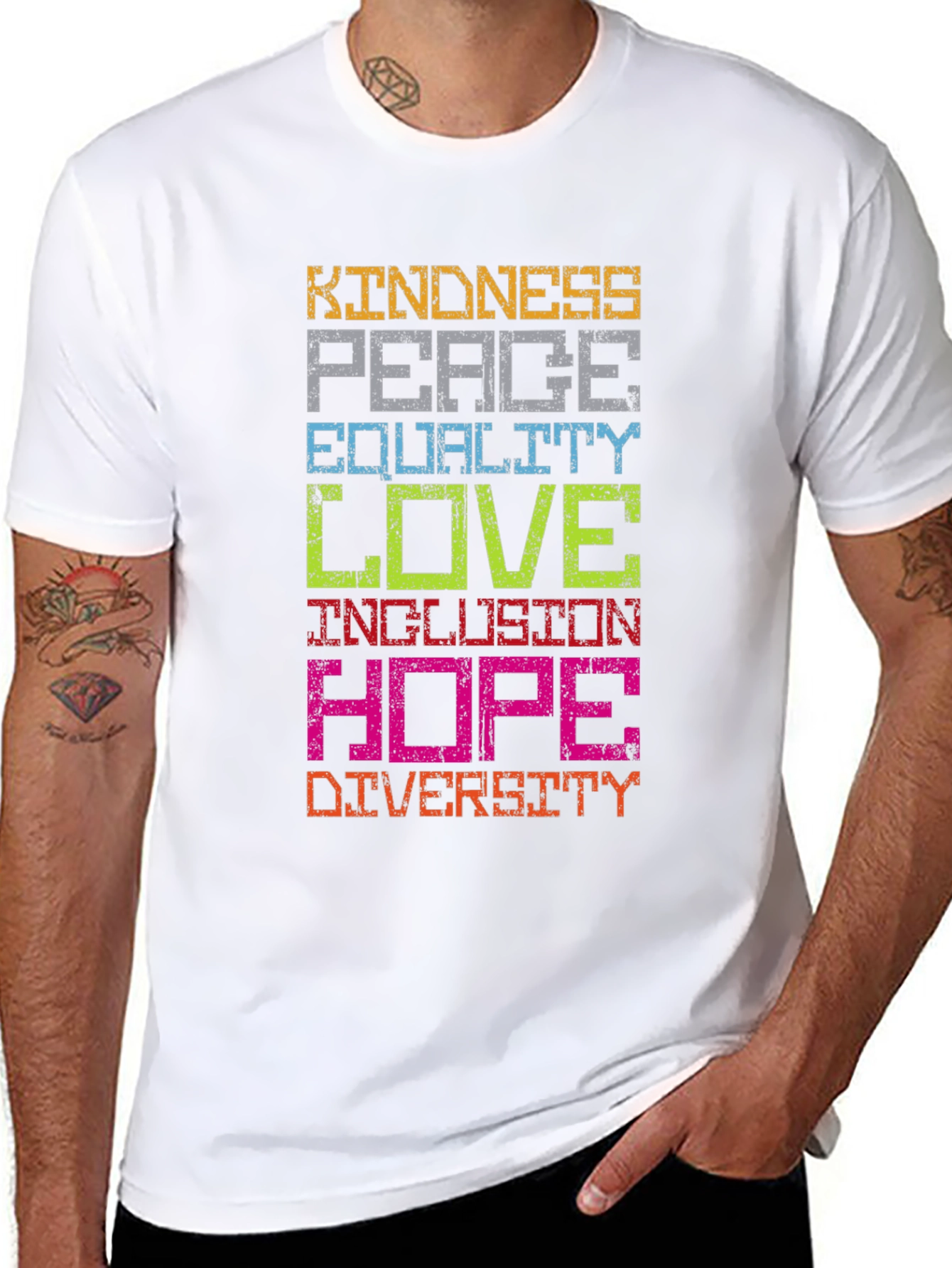 Kindness Peace Love Graphic T-Shirt