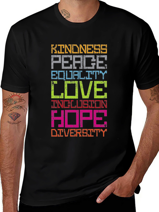 Kindness Peace Love Graphic T-Shirt