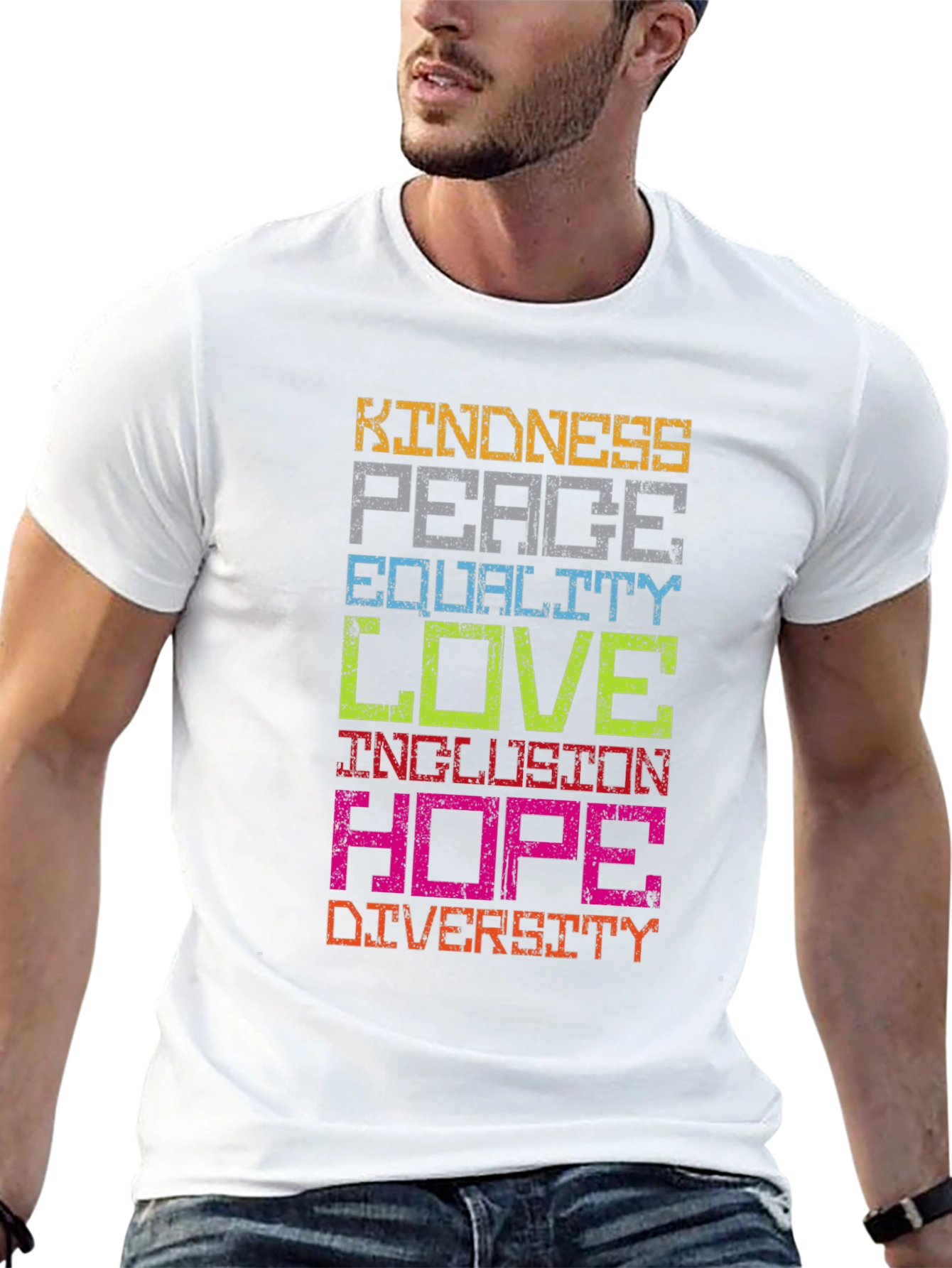 Kindness Peace Love Graphic T-Shirt