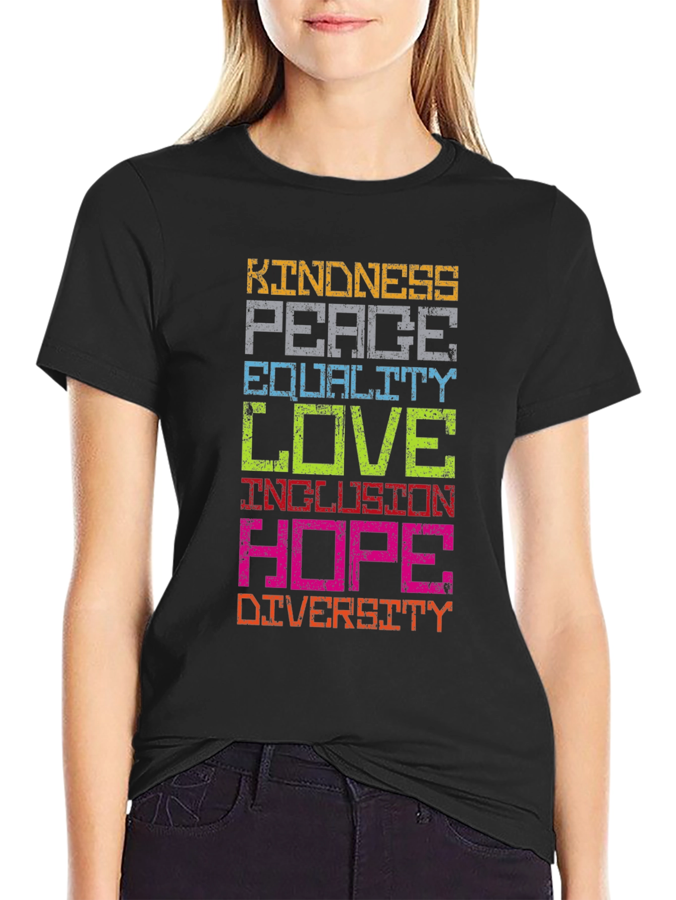 Kindness Peace Love Graphic T-Shirt