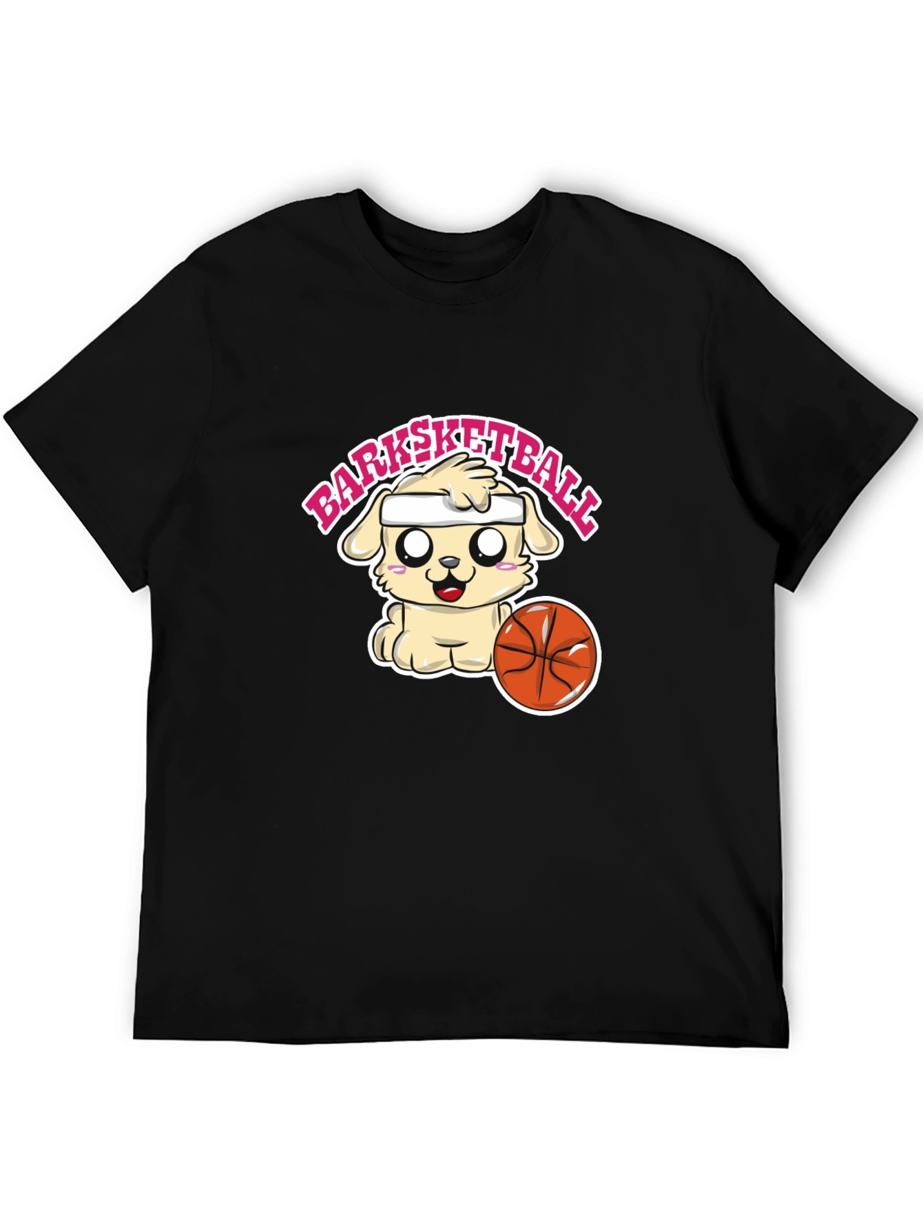 Barksketball Dog Graphic T-Shirt - Cute and Comfy