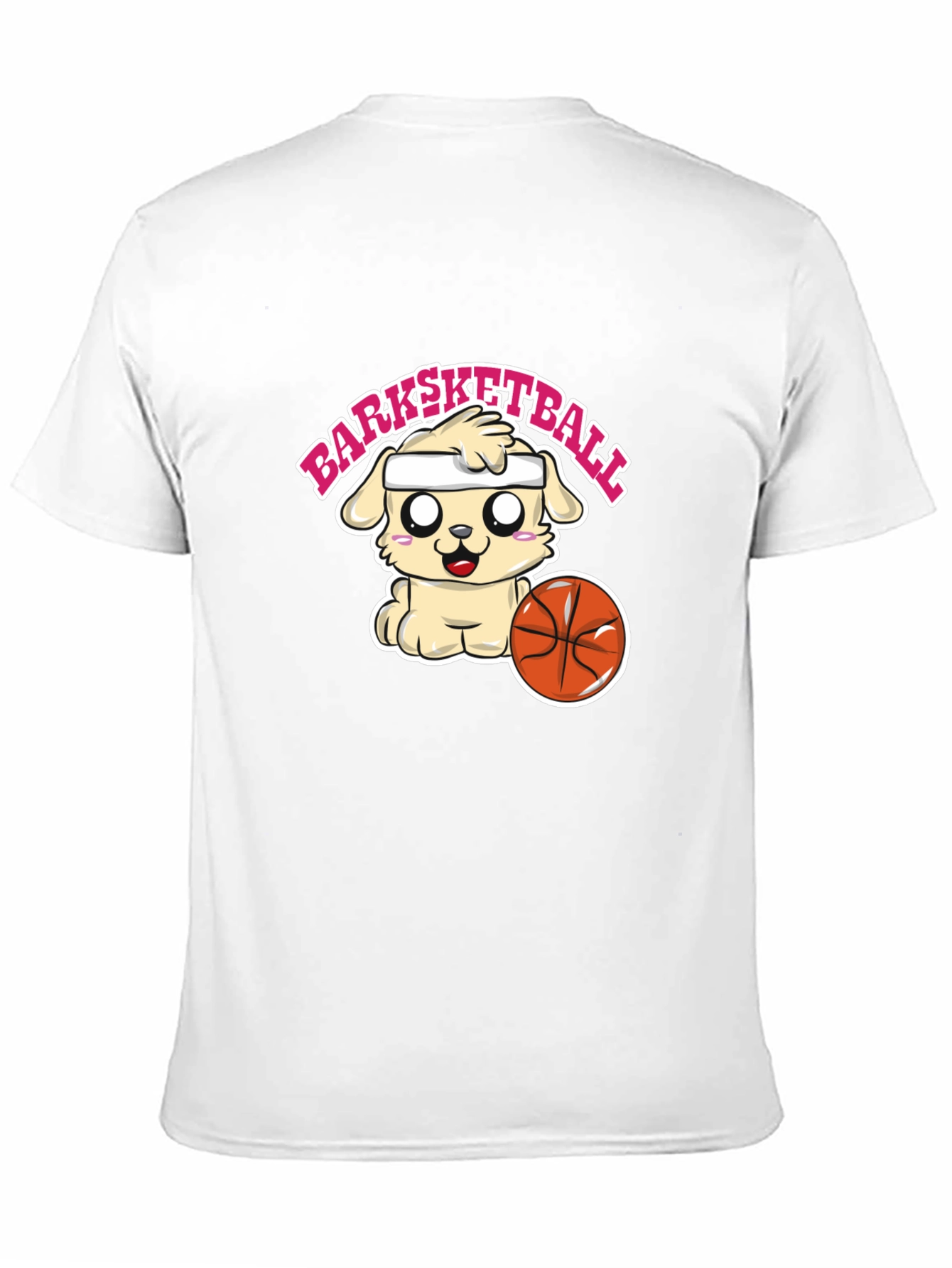 Barksketball Dog Graphic T-Shirt - Cute and Comfy
