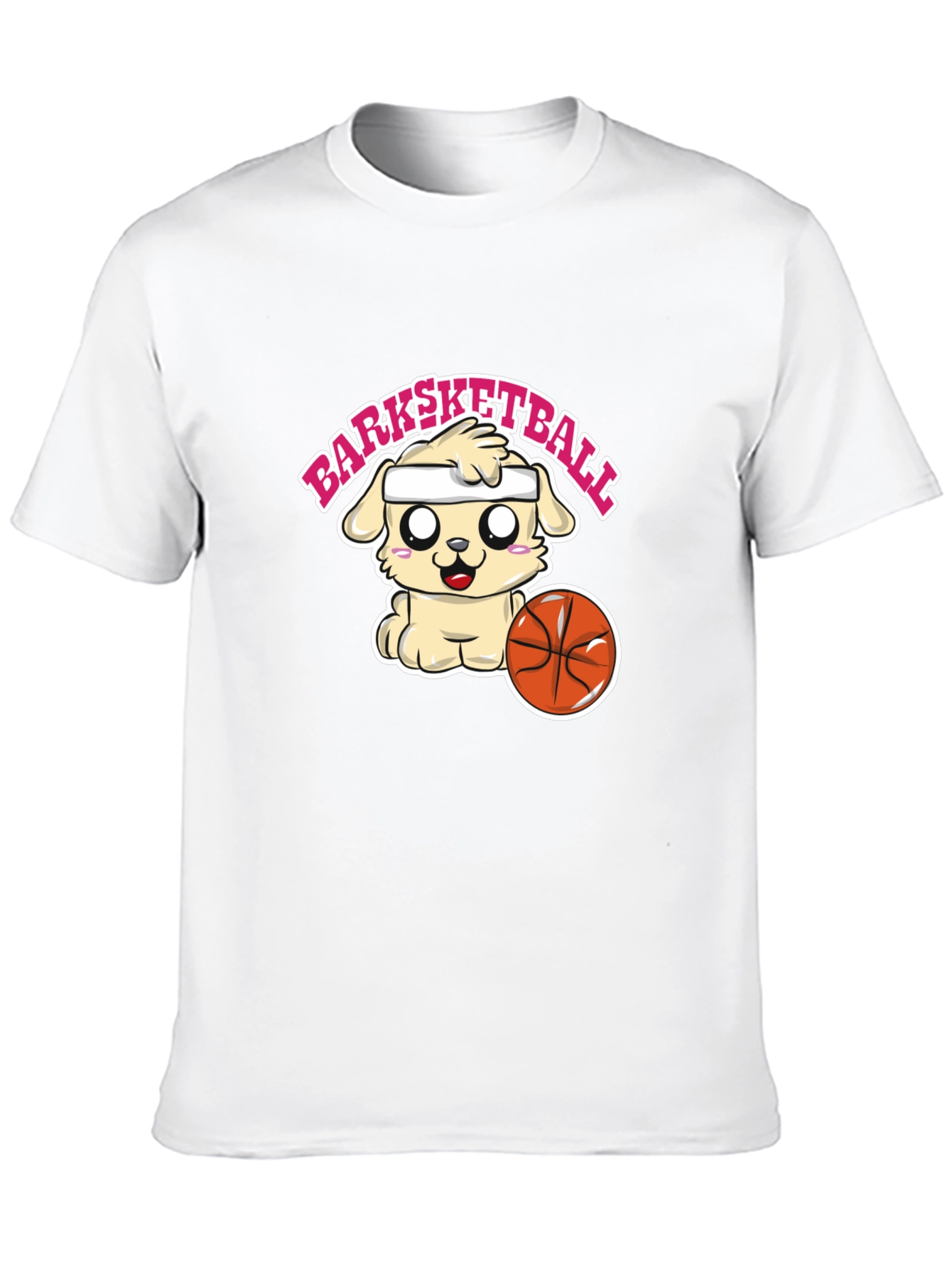 Barksketball Dog Graphic T-Shirt - Cute and Comfy
