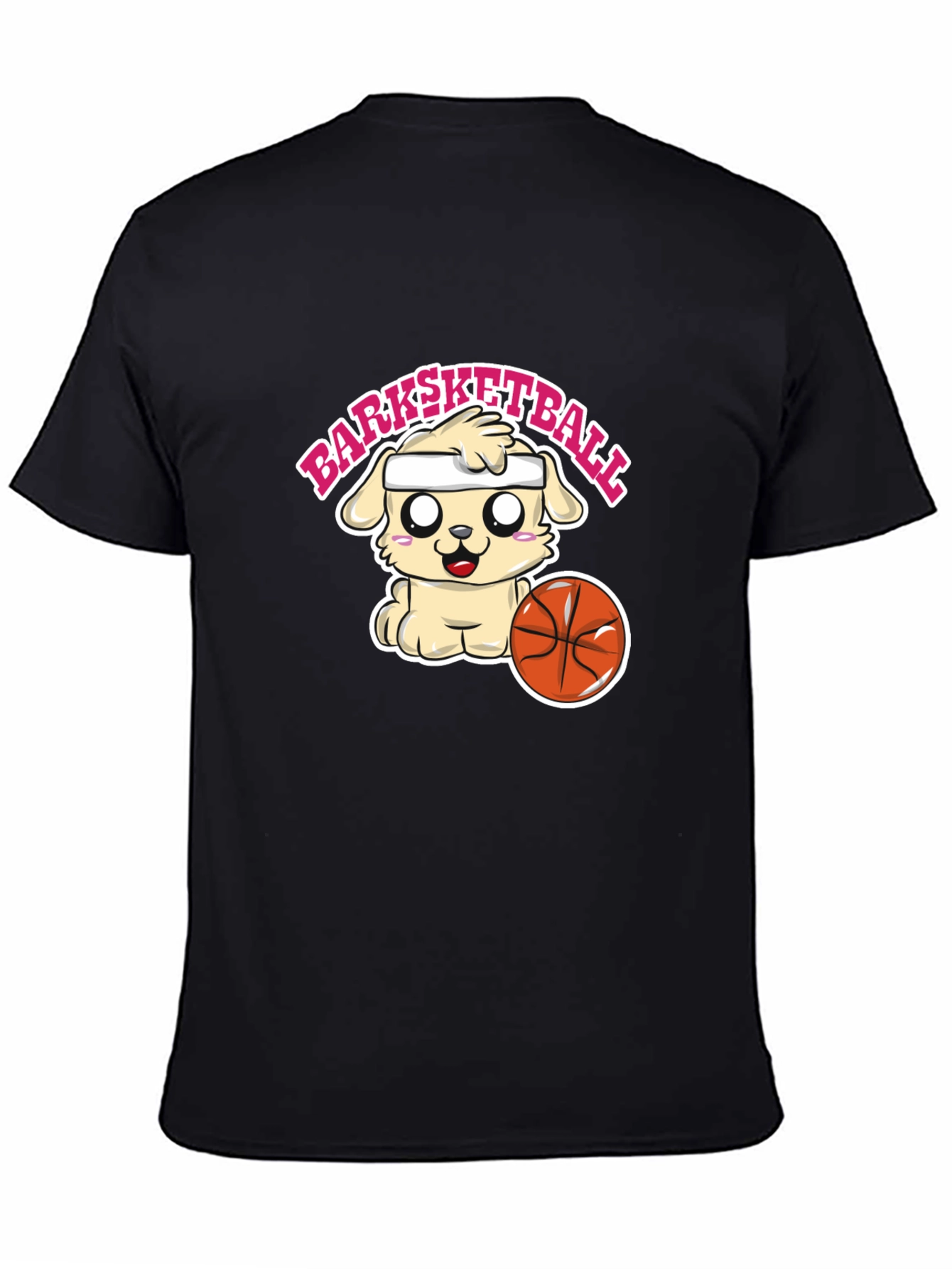 Barksketball Dog Graphic T-Shirt - Cute and Comfy