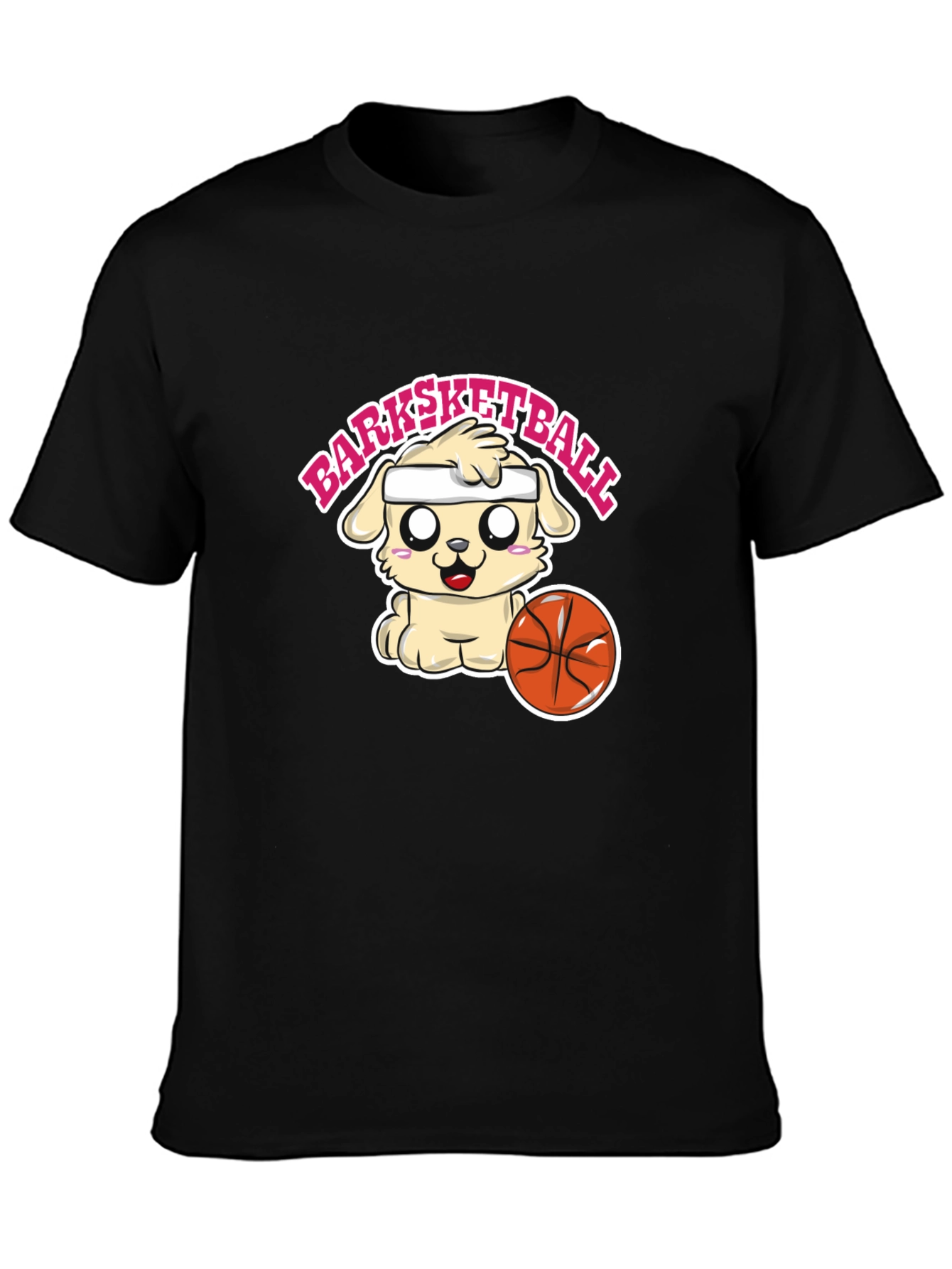 Barksketball Dog Graphic T-Shirt - Cute and Comfy