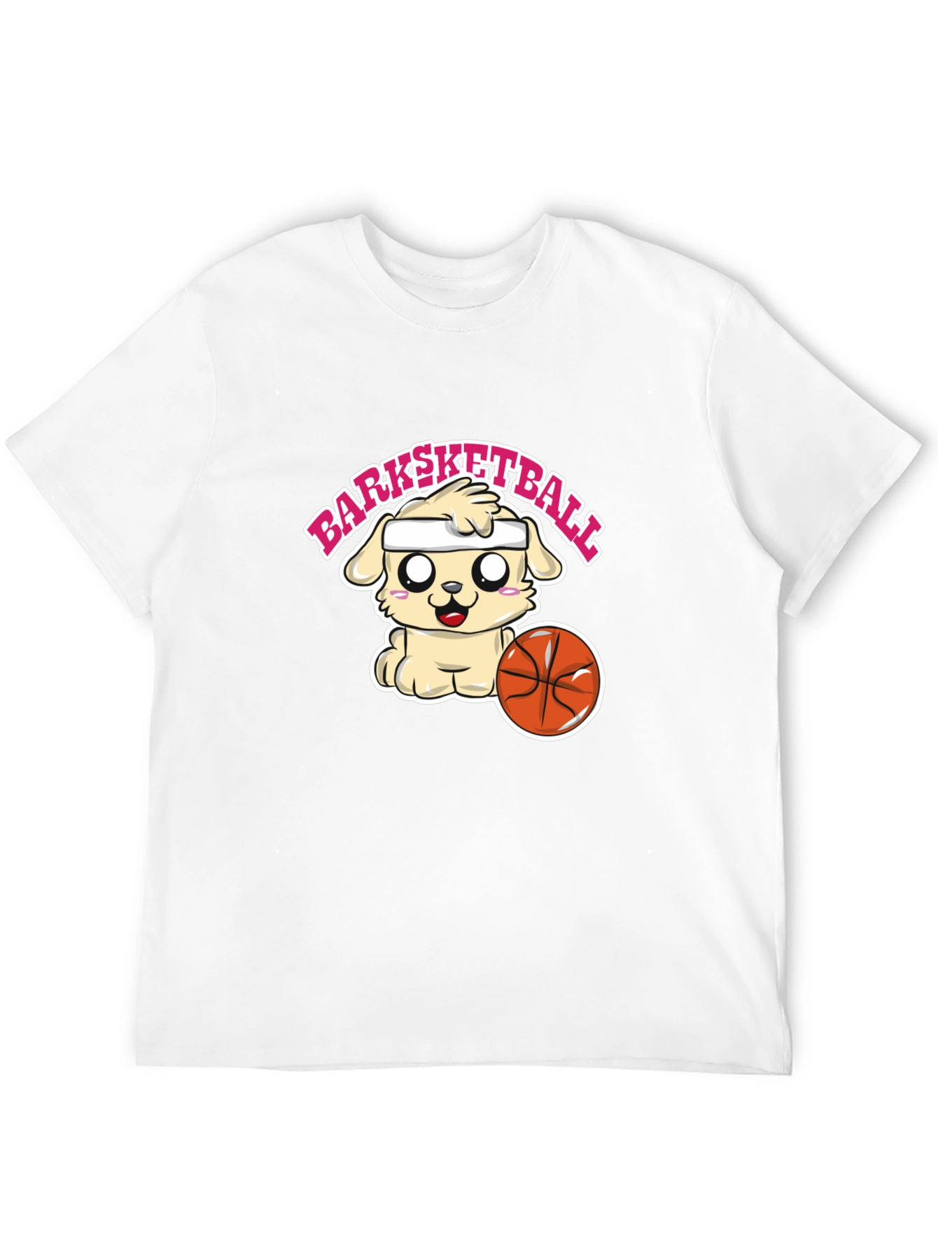 Barksketball Dog Graphic T-Shirt - Cute and Comfy