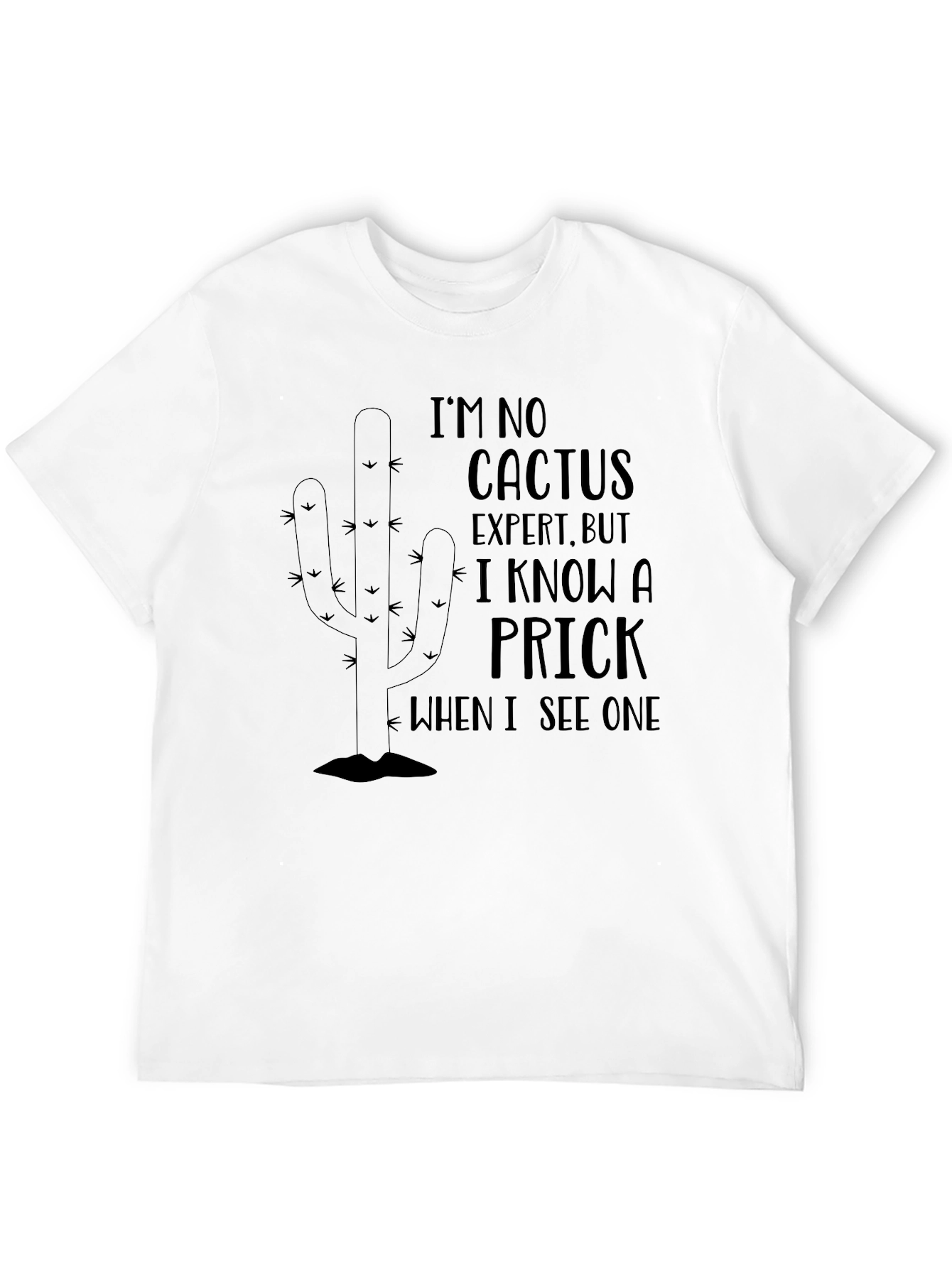 Funny Cactus Expert T-Shirt - Novelty Graphic Tee
