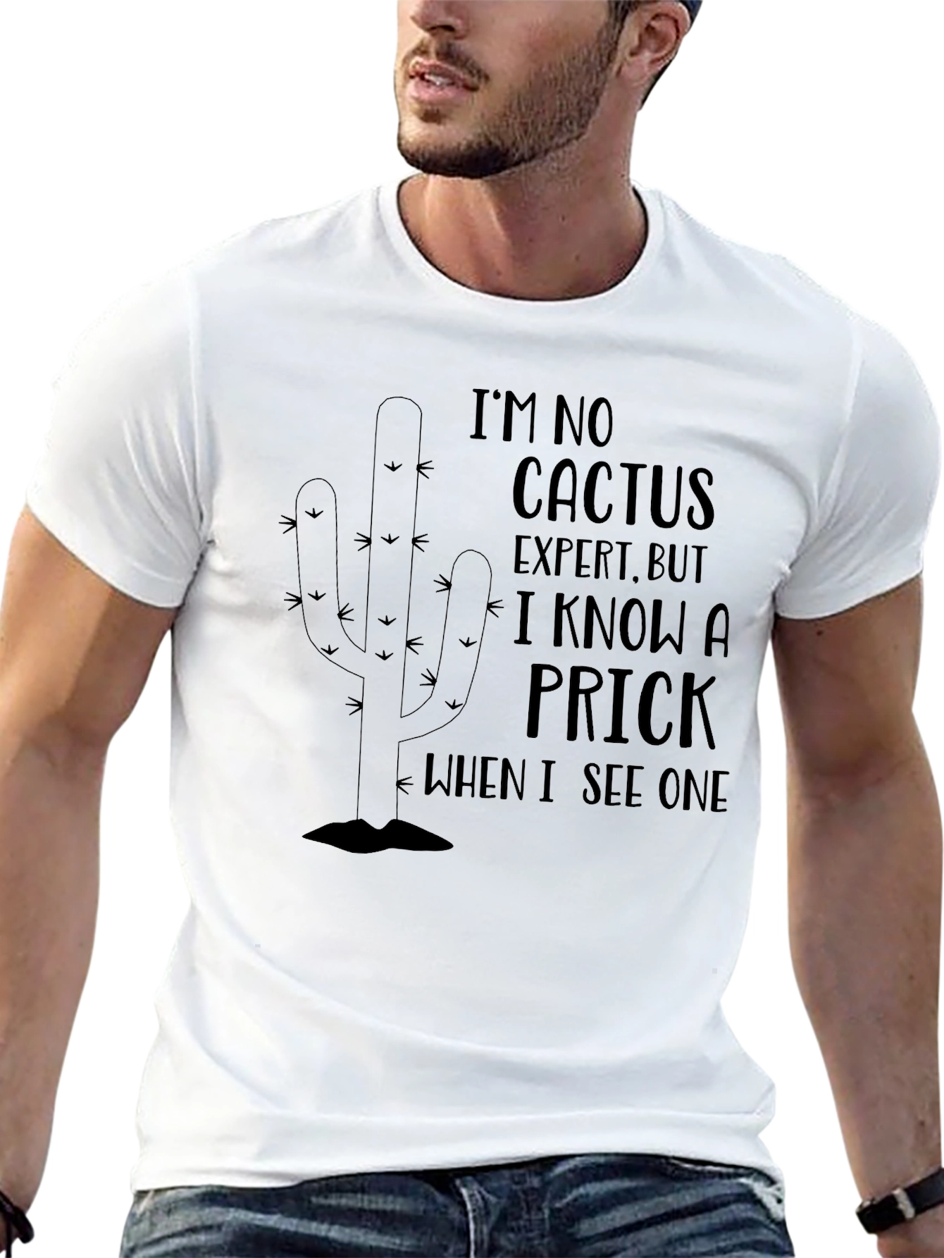 Funny Cactus Expert T-Shirt - Novelty Graphic Tee