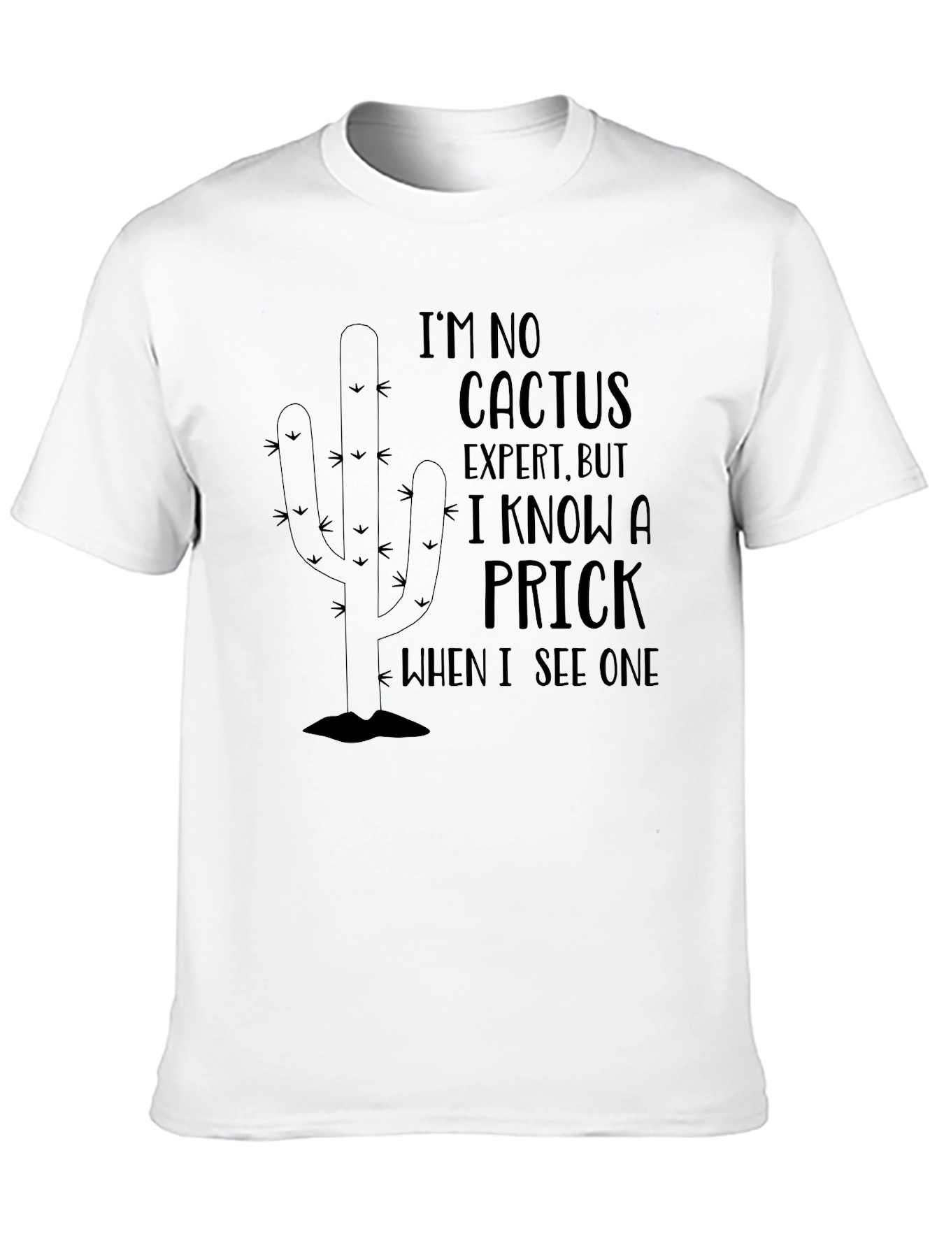 Funny Cactus Expert T-Shirt - Novelty Graphic Tee