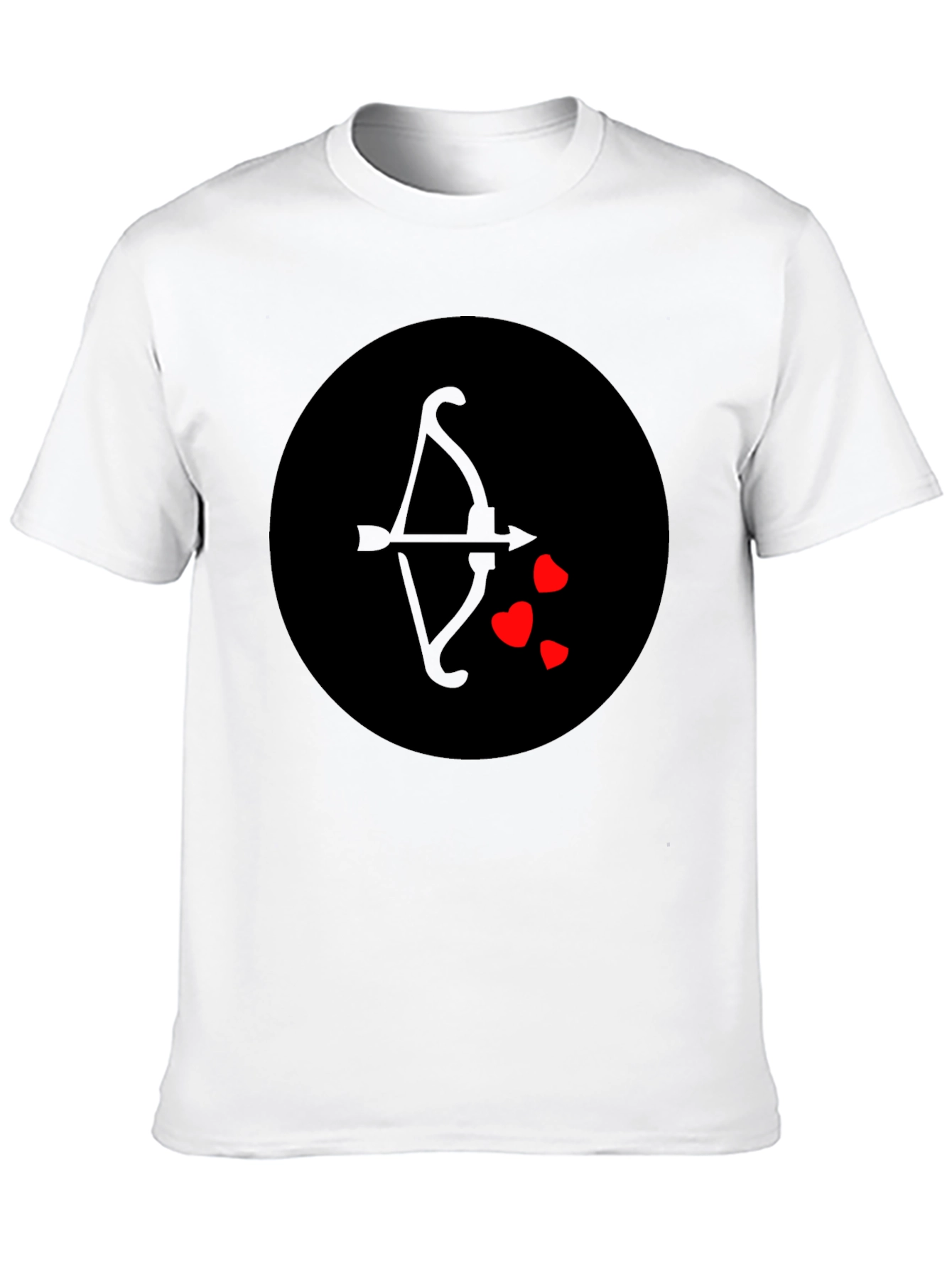 Cupids Arrow Heart T-Shirt - Black Graphic Tee