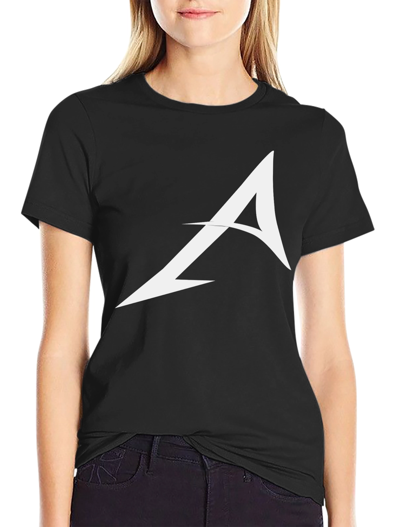 Bold A Graphic Black T-Shirt