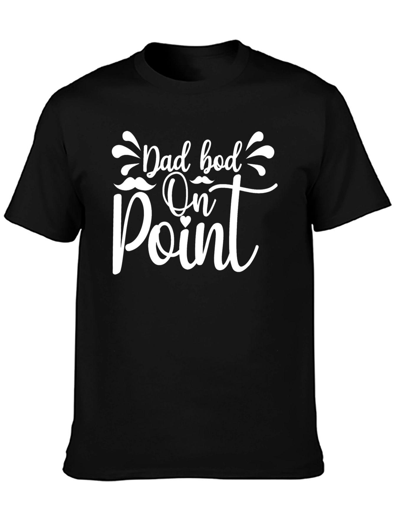 Dad Bod On Point Graphic Tee - Black
