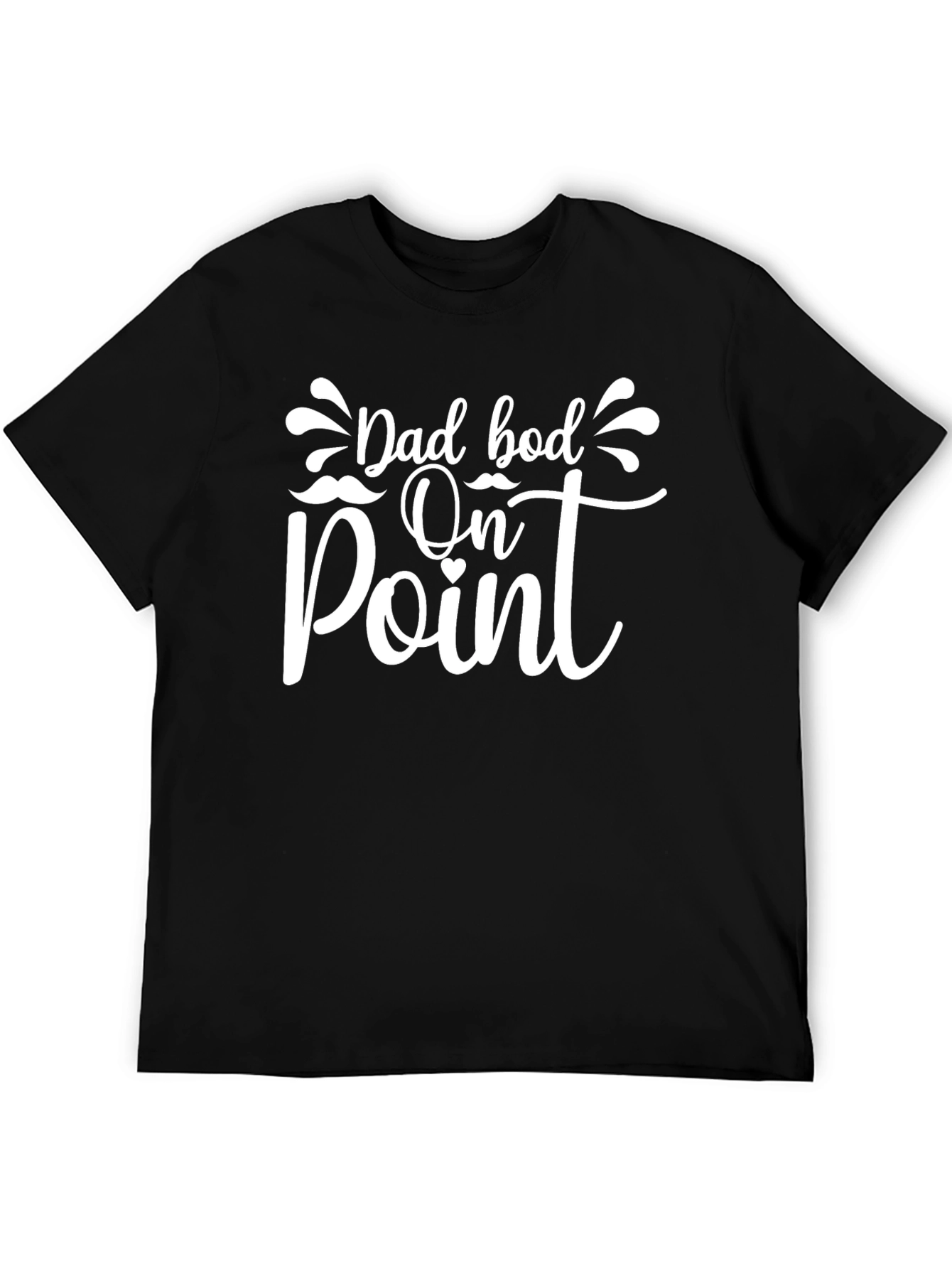 Dad Bod On Point Graphic Tee - Black