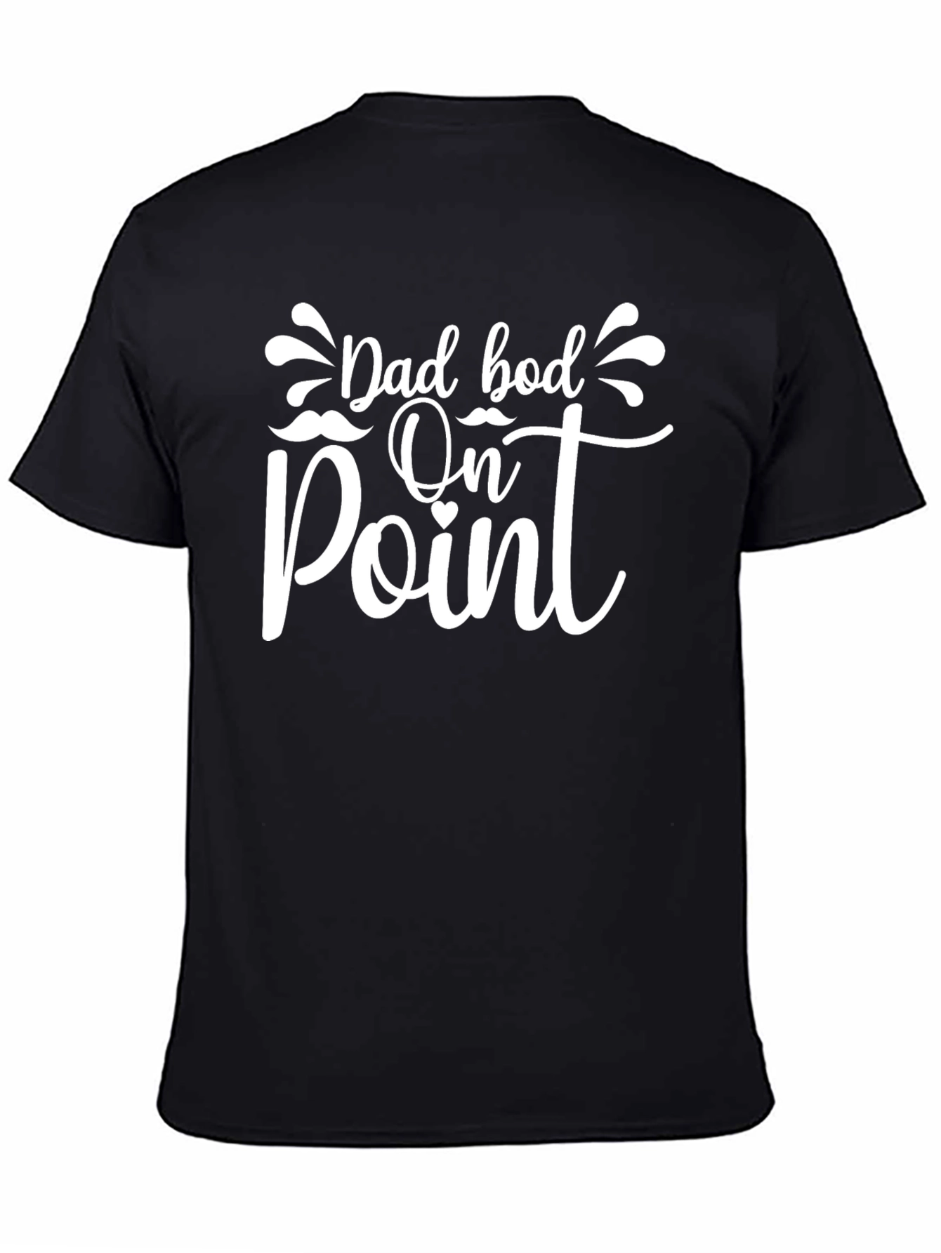 Dad Bod On Point Graphic Tee - Black