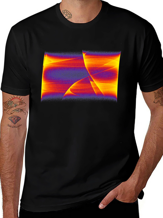 Abstract Art Graphic Black T-Shirt