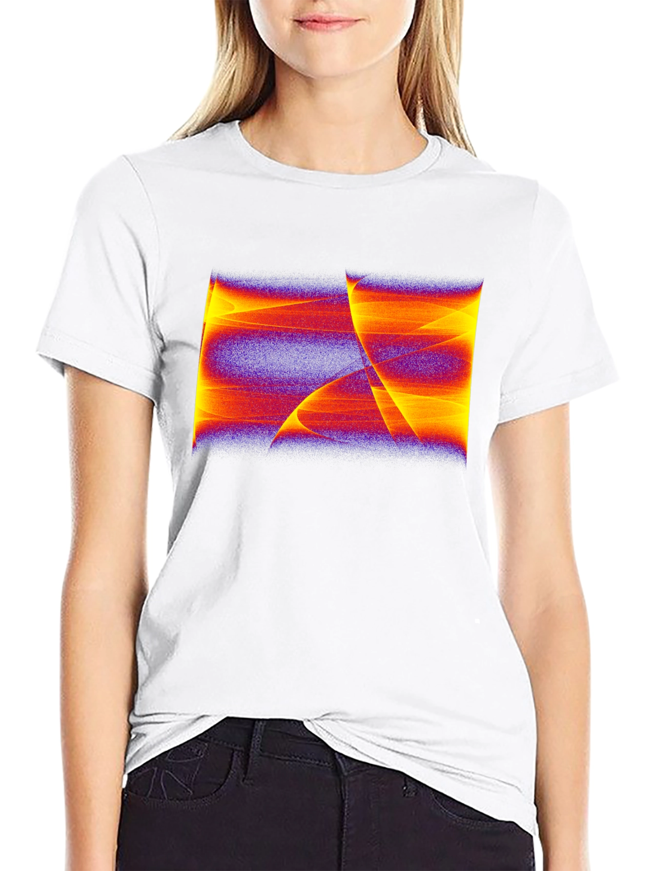 Abstract Art Graphic Black T-Shirt
