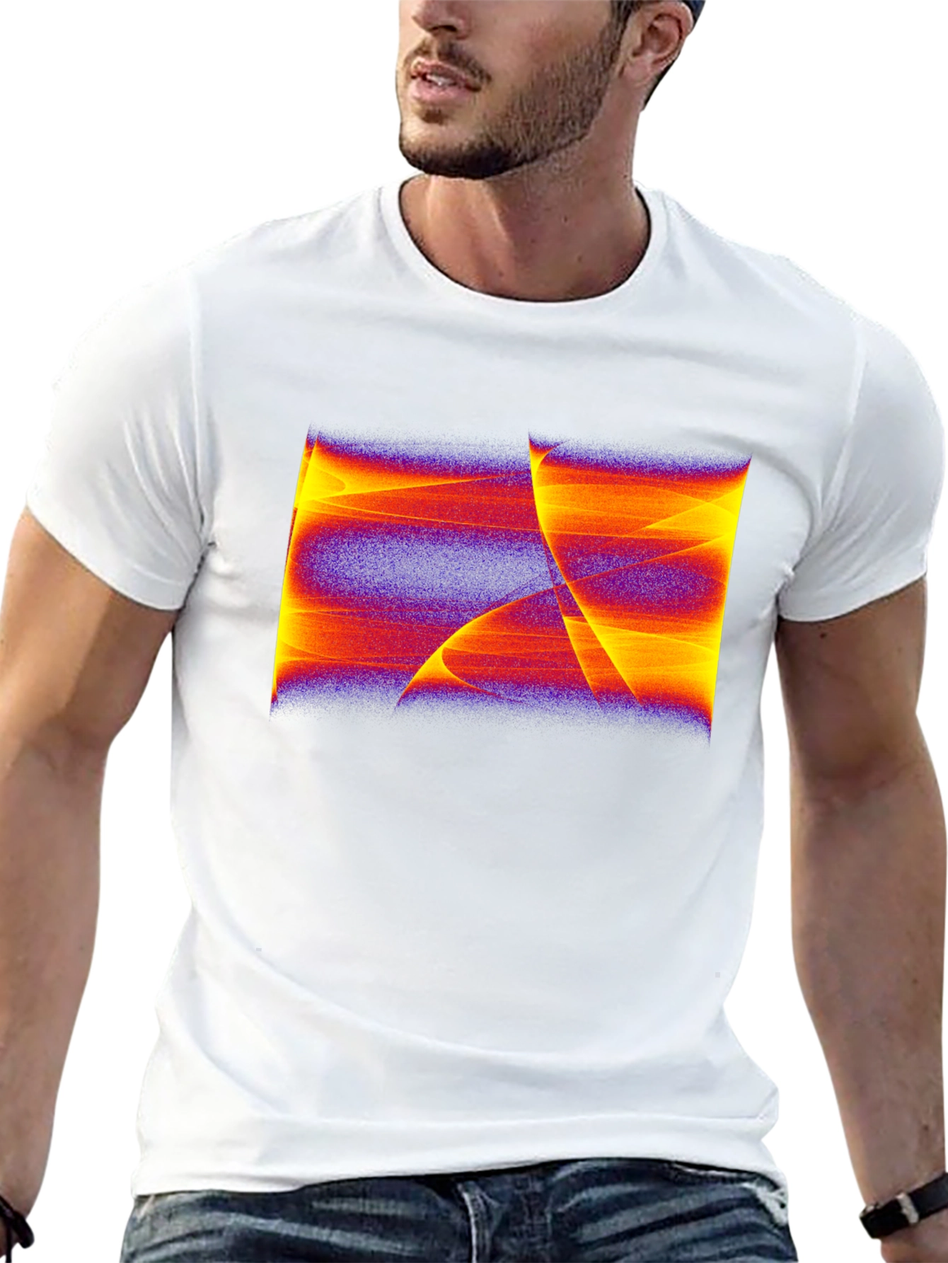 Abstract Art Graphic Black T-Shirt