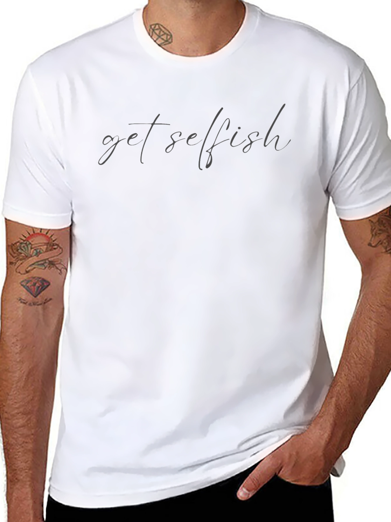 Get Selfish Black T-Shirt