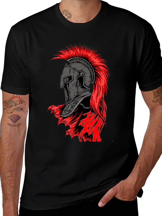 Spartan Helmet Graphic Tee - Black